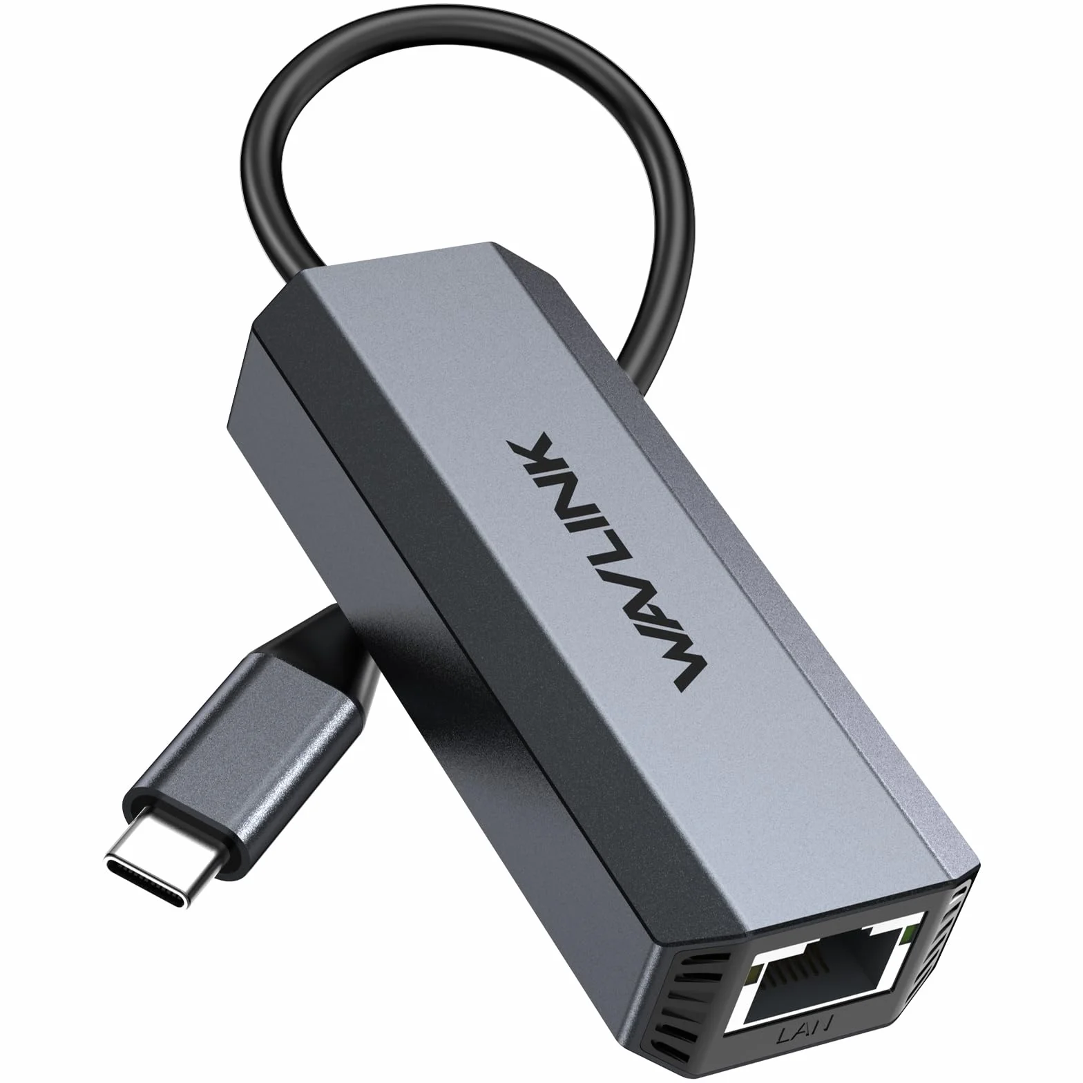WAVLINK Adaptador USB C a Ethernet 5G, Adaptador Ethernet WAVLINK 5G para computadora portátil, Compatible con Dispositivo Tipo C a Red para MacBook/XPS, etc.