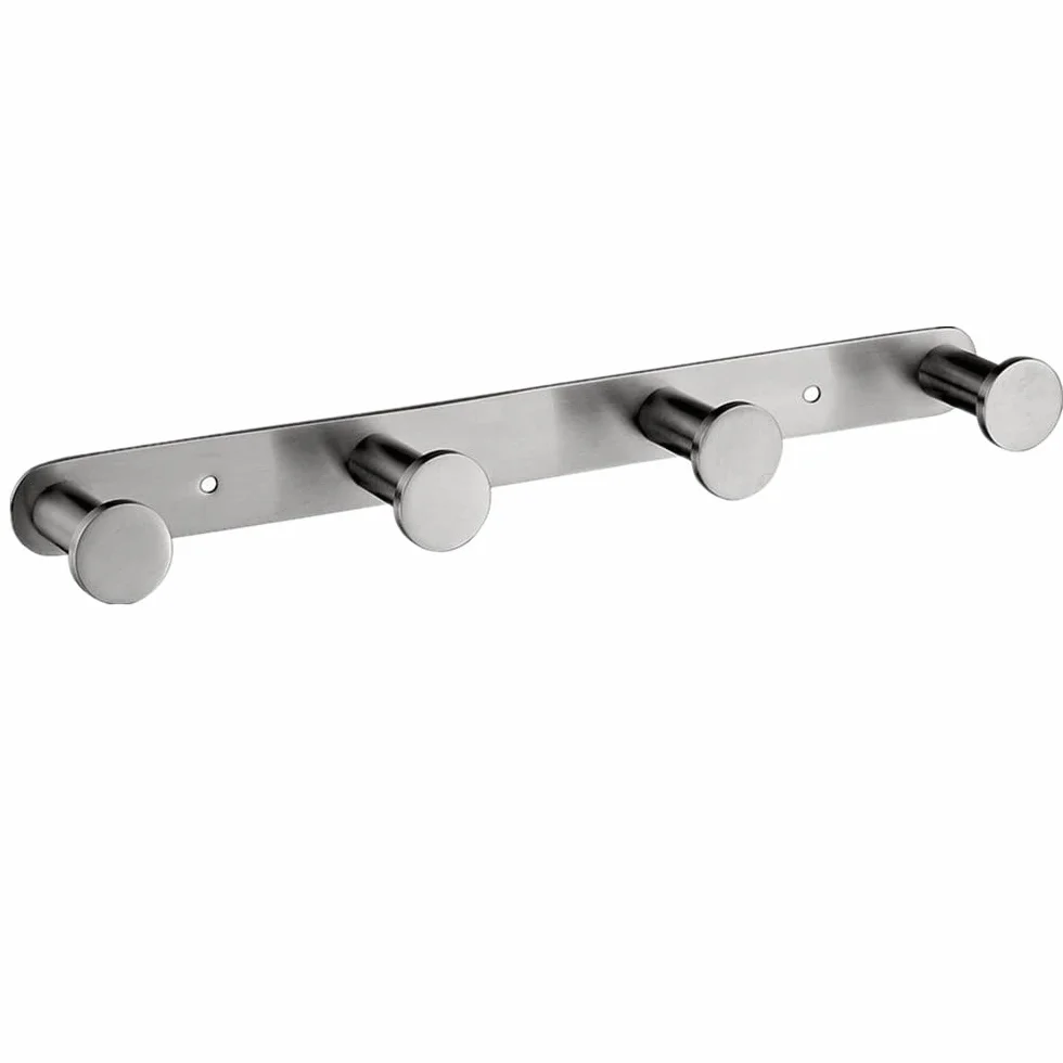 Ganchos Toalla Acero Inoxidable 304 Perchero Pared 4 Ganchos Baño Cocina