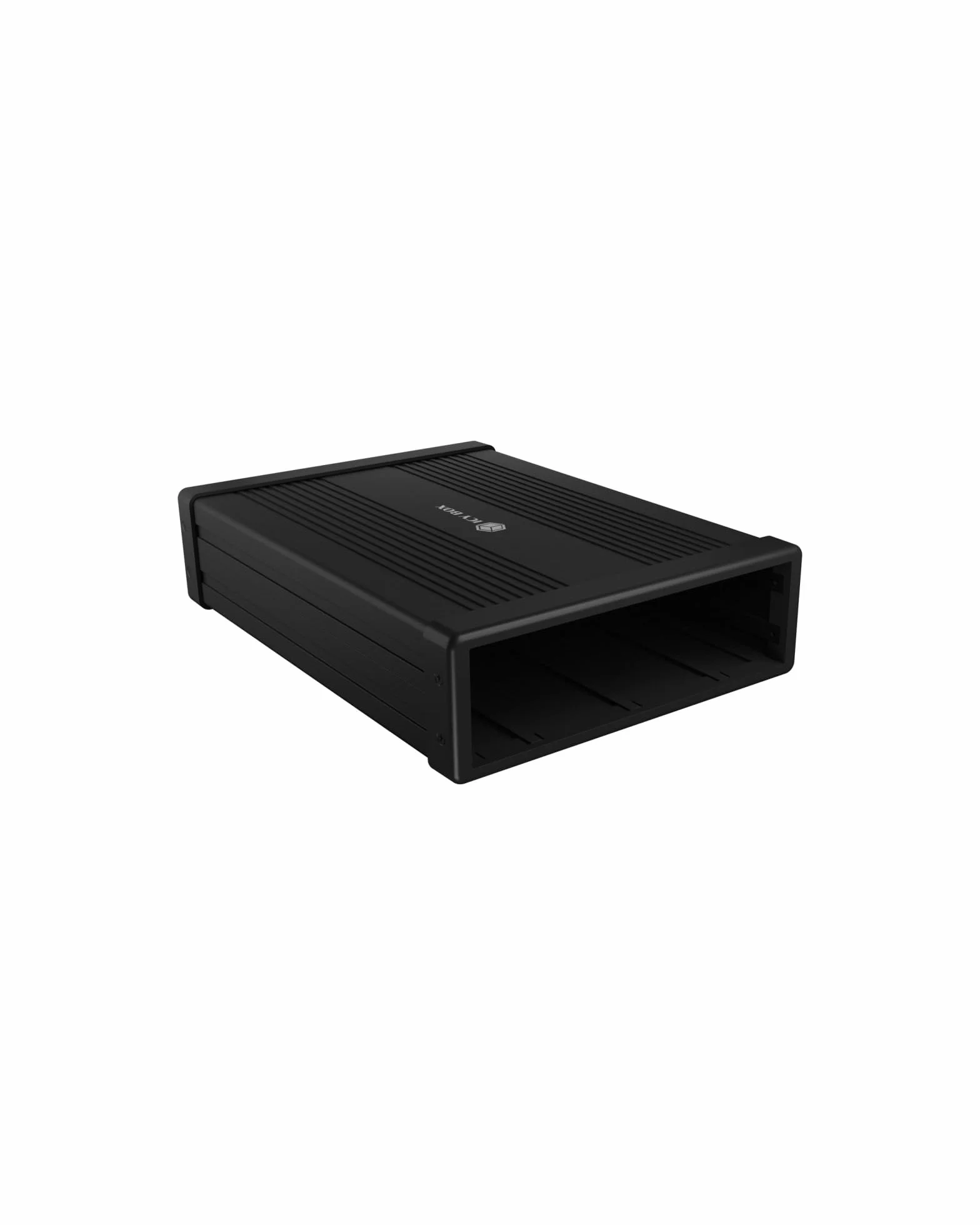 Icy Box 5,25 Pulgadas Caja Externa de BLU-Ray/DVD, USB 3.0, Carcasa Externa para Quemador de DVD, Burner Box BLU-Ray, Aluminio, Negro, IB-525-U3