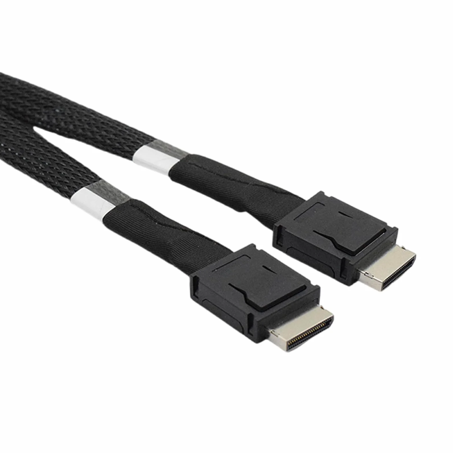 Cable de datos, SFF8611 8i a SFF8611 4ix2 Cable de datos para fiabilidad, redes de alta velocidad, conectividad con múltiples dispositivos, transferencia de datos rápida