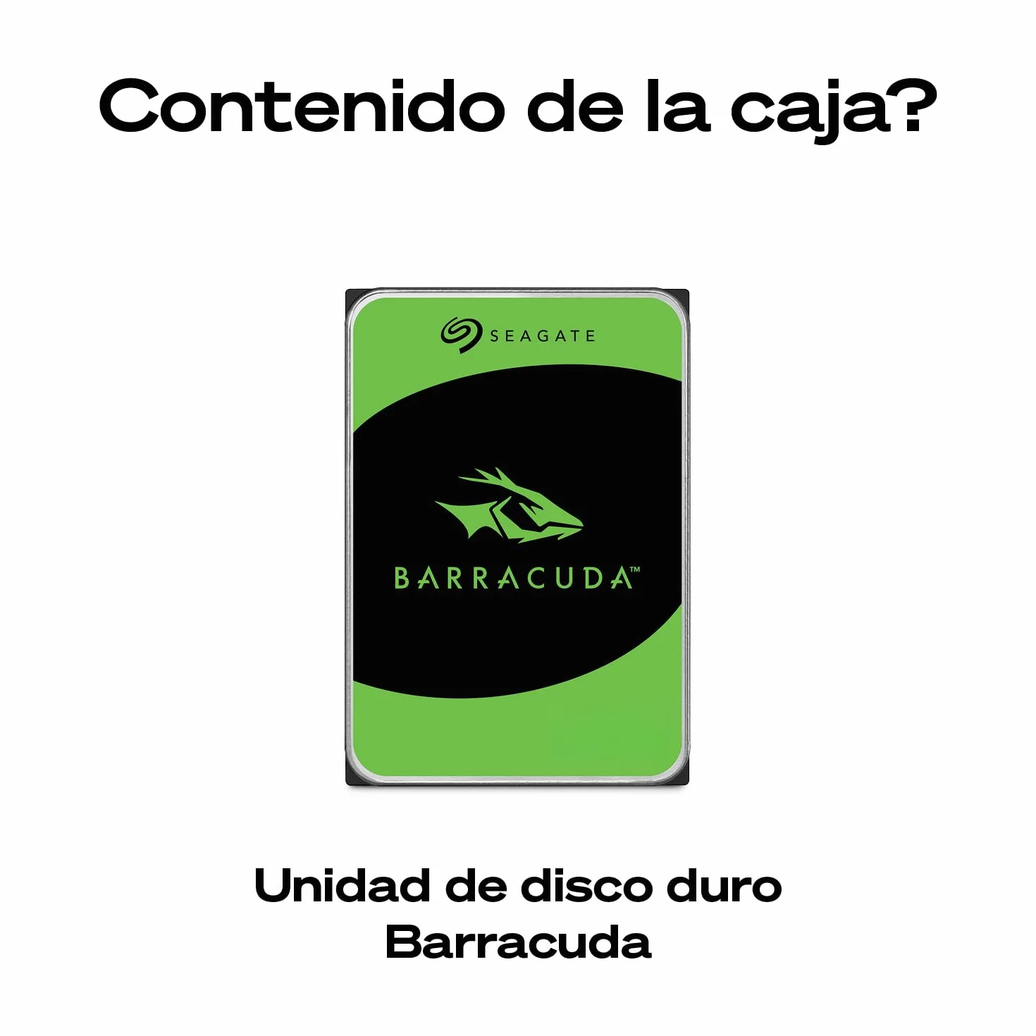 Seagate BarraCuda 2TB Disco Duro Interno HDD 3.5 Pulgadas SATA 6 Gb/s 7200 RPM 256 MB Cache