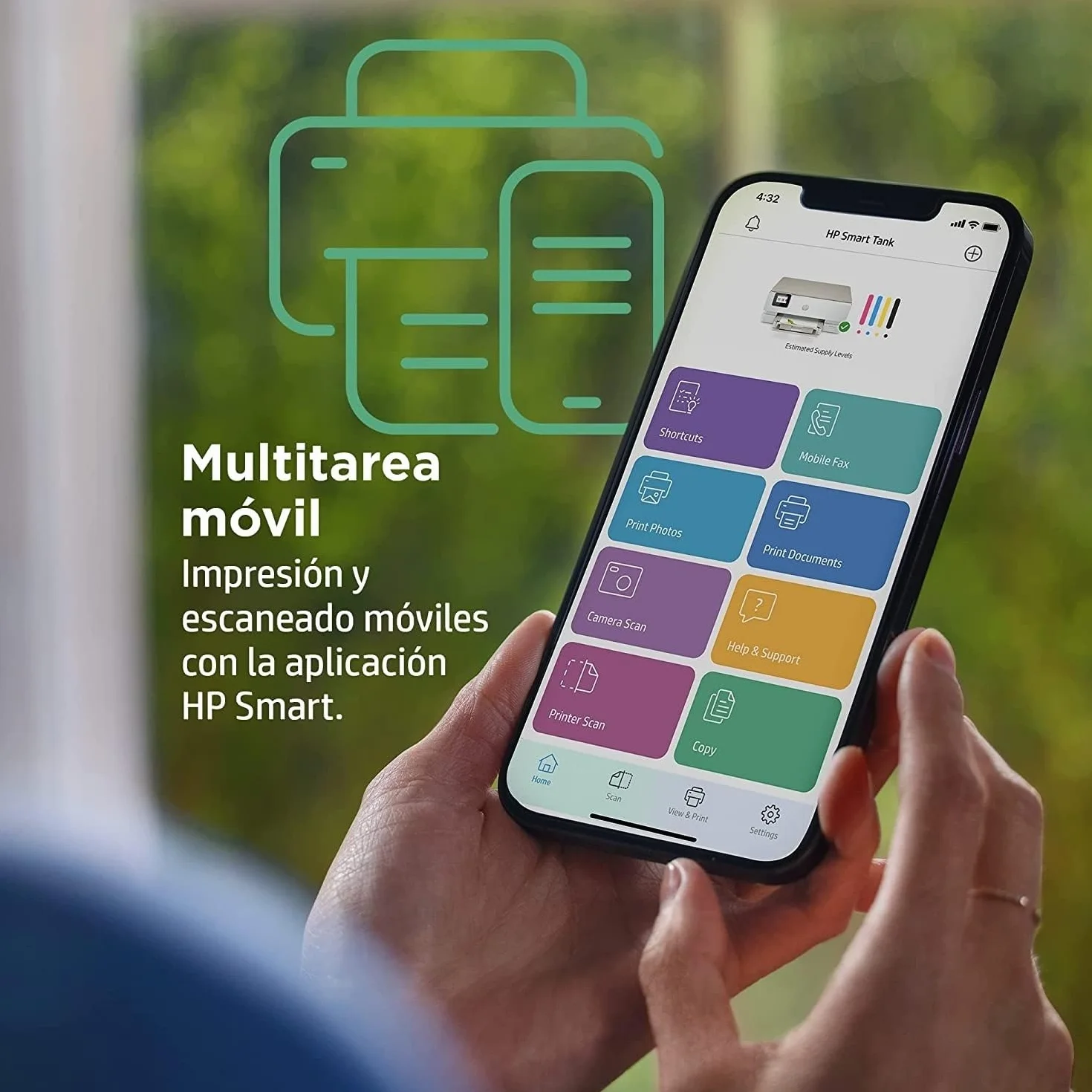 HP Envy Inspire 7220e 242P6B, Impresora multifunción de inyección de Tinta A4 a Color, Wi-Fi, impresión a Doble Cara automática, hasta 22 ppm, 6 Meses de impresión Instant Ink, Blanca