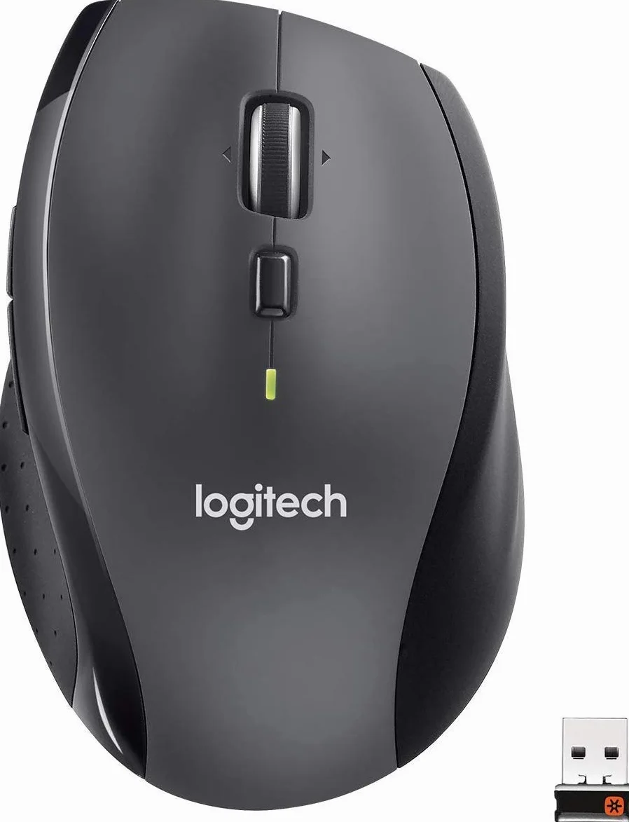 Logitech M705 - Ratón inalámbrico para Windows, Mac, Cromado para Ordenador portátil y Ordenador, Color Negro (Reacondicionado)