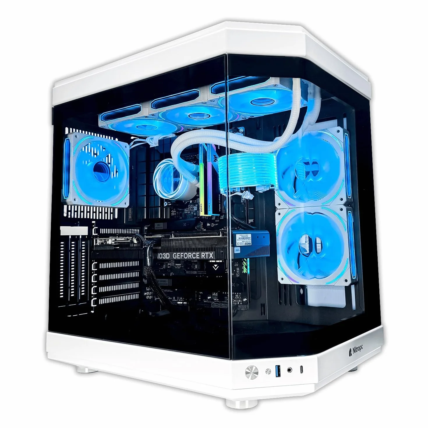 NitroPC - PC Gaming Boost (AMD Ryzen 7 7800X3D 8/16 5.6GHz, RTX 5070 Ti 16GB, RAM 32GB RGB, M.2 2TB, Windows 11 Pro, WiFi) Ordenador de sobremesa, PC Gamer
