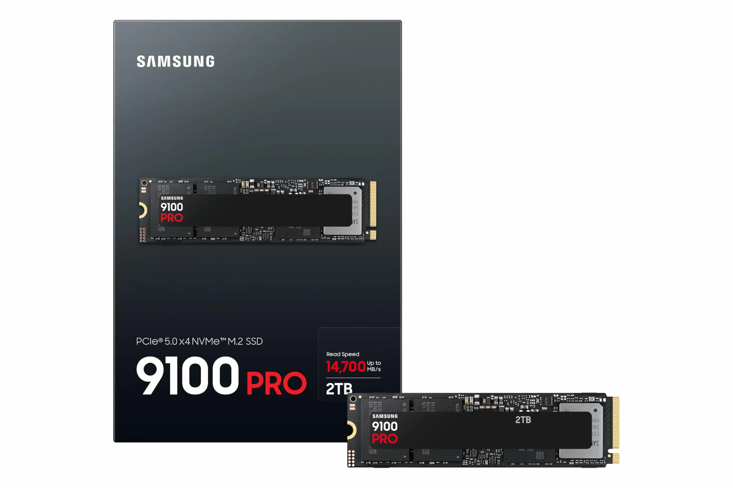 Samsung Memoria MZ- VAP2T0BW 9100 PRO SSD Interna 2TB, PCIe 5.0 x4, NVMe 2.0, Memoria Diseñada para Profesionales y Jugadores, Compatible con PC, Móvil y Consola de Juegos