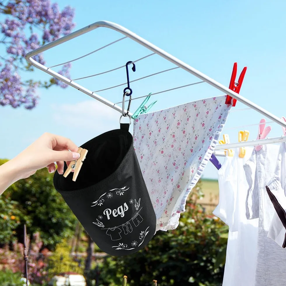 Vicloon Bolsa Impermeable para Pinzas de Ropa, Organizador de Almacenamiento