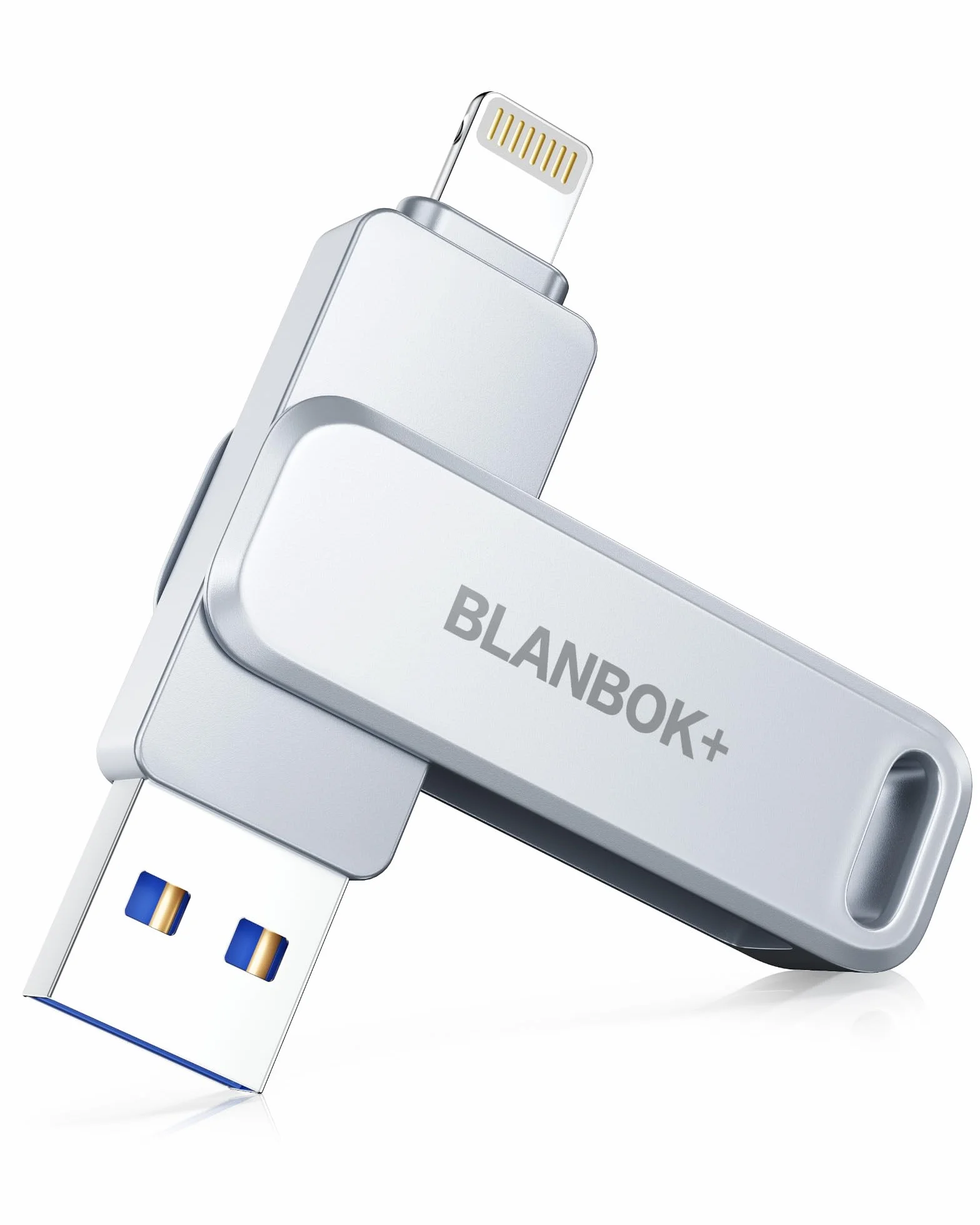 128GB Pendrive para iPhone, Certificación MFI,Pendrive para Phone Pen Drive 3 en 1 Memoria USB con Adaptador Tipo C Externa Photo Stick para iOS, Phone/Pad/Mac/PC/Android