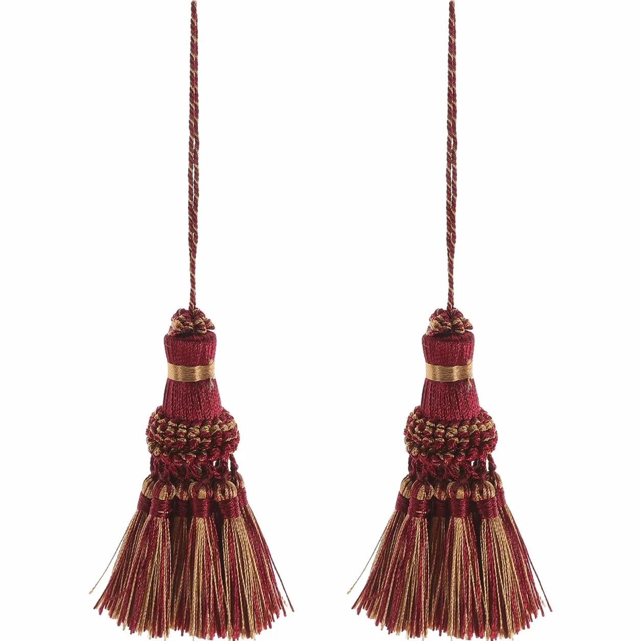 2piezas Colgante De Artesanal para Adornos De Cortinas Decoración Borlas Largas Accesorios para Hogar Manualidades Llaveros Y DecoracióN De Puertas 7.87X1.1X1.1Inches