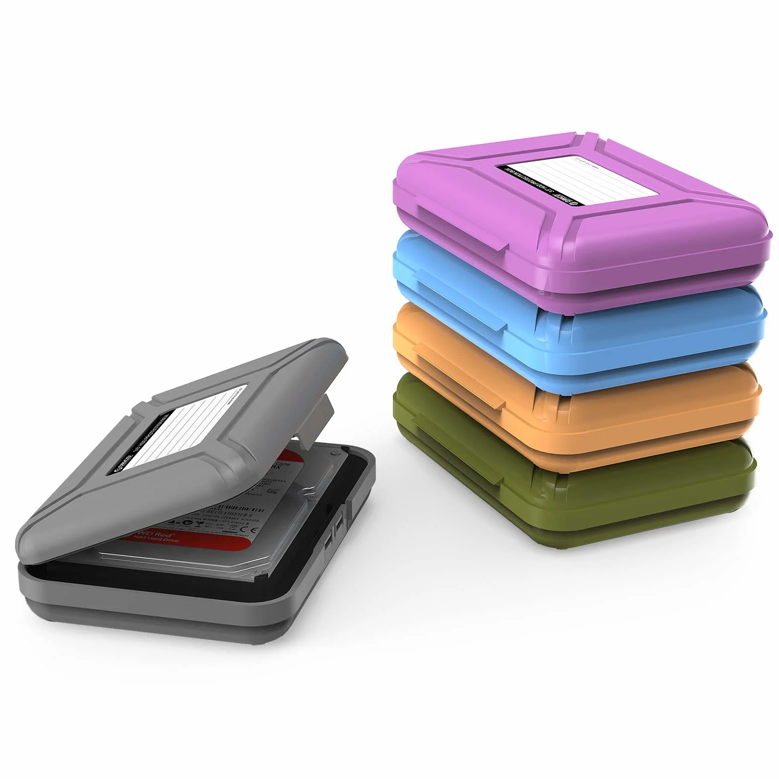 ORICO Funda Disco Duro Externo 3.5 para Western Digital WD Seagate Toshiba Samsung,5 Colores