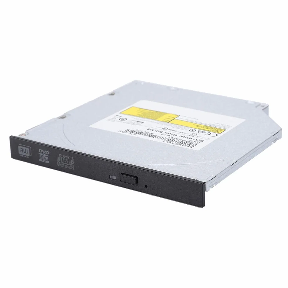 Unidad óptica interna, unidad de DVD para computadora portátil, grabadora de DVD-RW CD DVD RW Rom Burner, reemplazo de la computadora portátil Carga de la bandeja de PC delgada, dispositivo de unidad