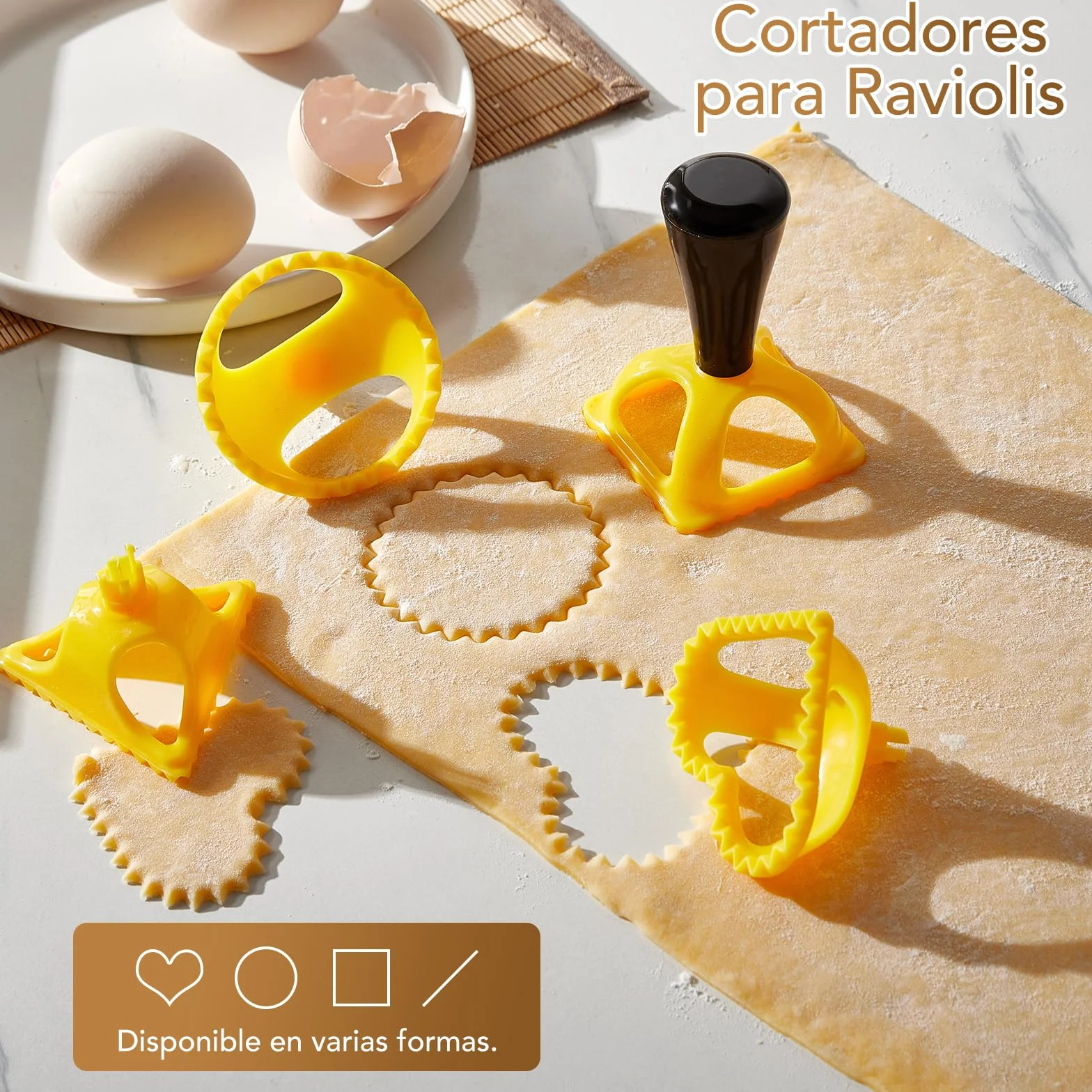 ROSSETTO Máquina de pasta manual acero inoxidable 9 grosores 2 anchos corte lasaña espaguetis fettuccine raviolis