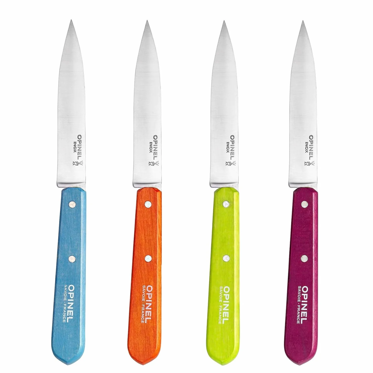 OPINEL Set de 4 Cuchillos de Oficina N°112 - Acero Inoxidable 10 cm - Cocina