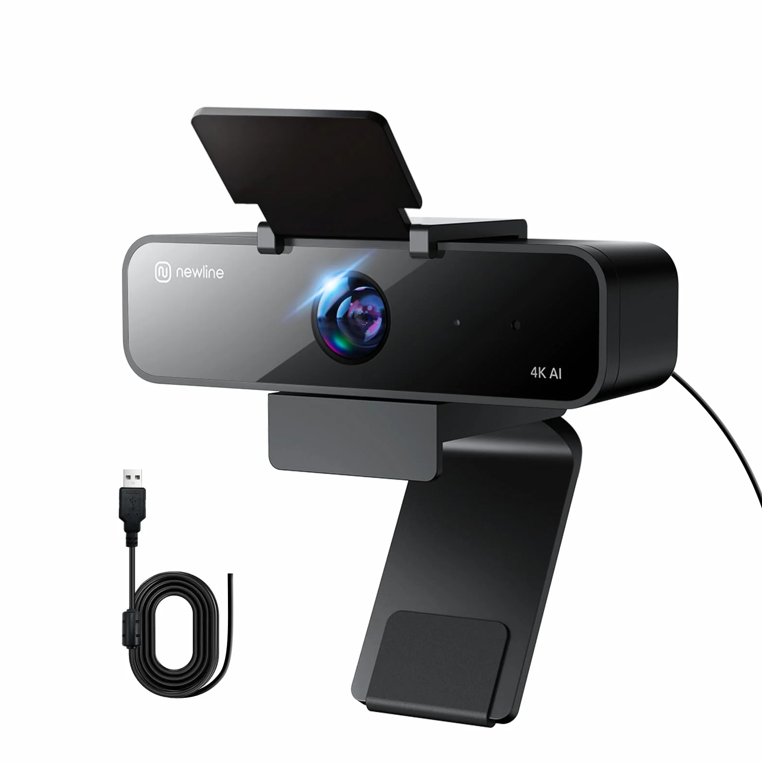 Cámara Web 4k PC con micrófono con supresión de Ruido, 3 Modos AI y 2 Controles por Gestos, Gran Angular, cámara USB 4k para videoconferencia PC Mac portátil, Streaming en Directo