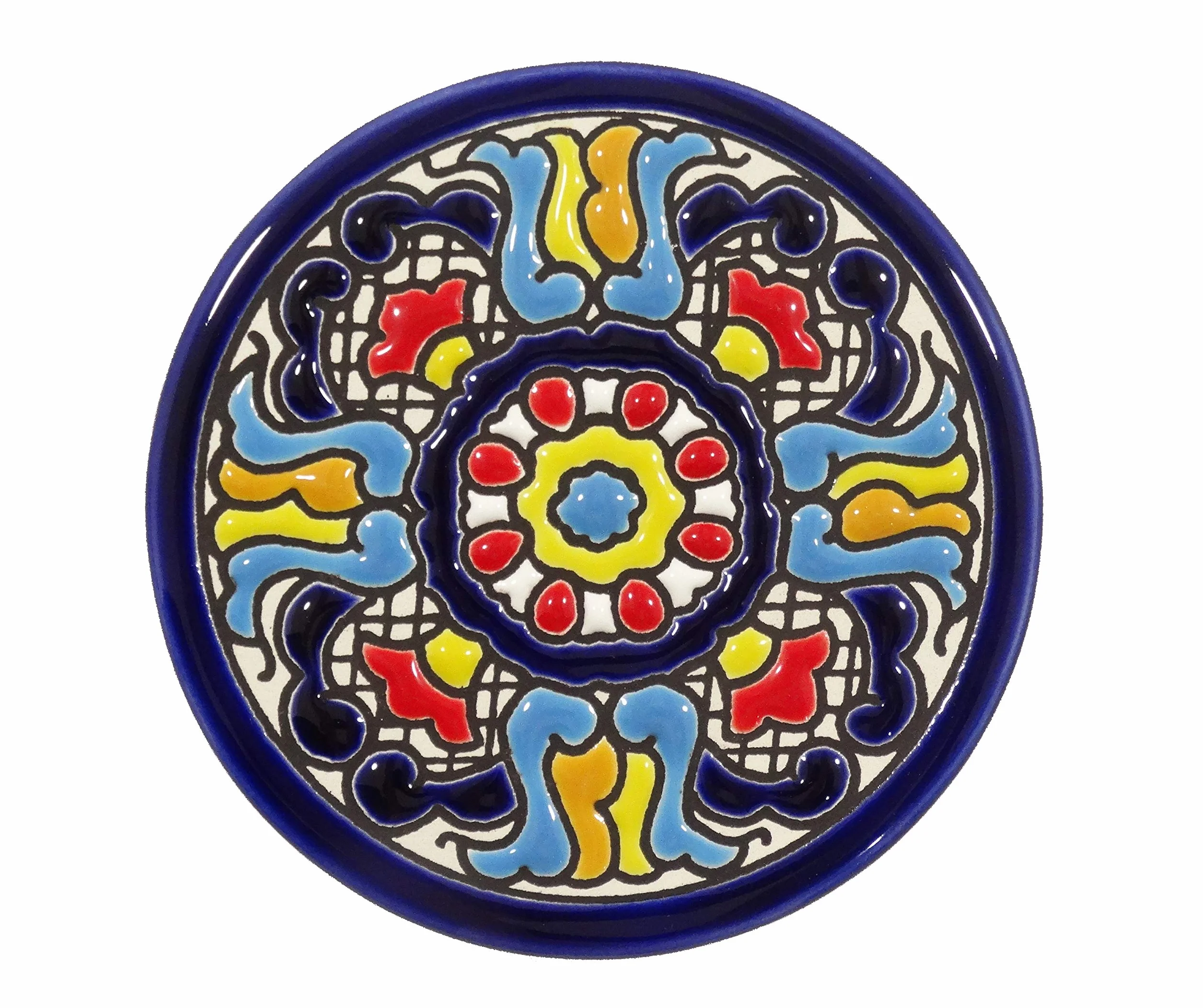 Cerámica Andaluza Platos Decorativos Pared 9CM Cuerda Seca