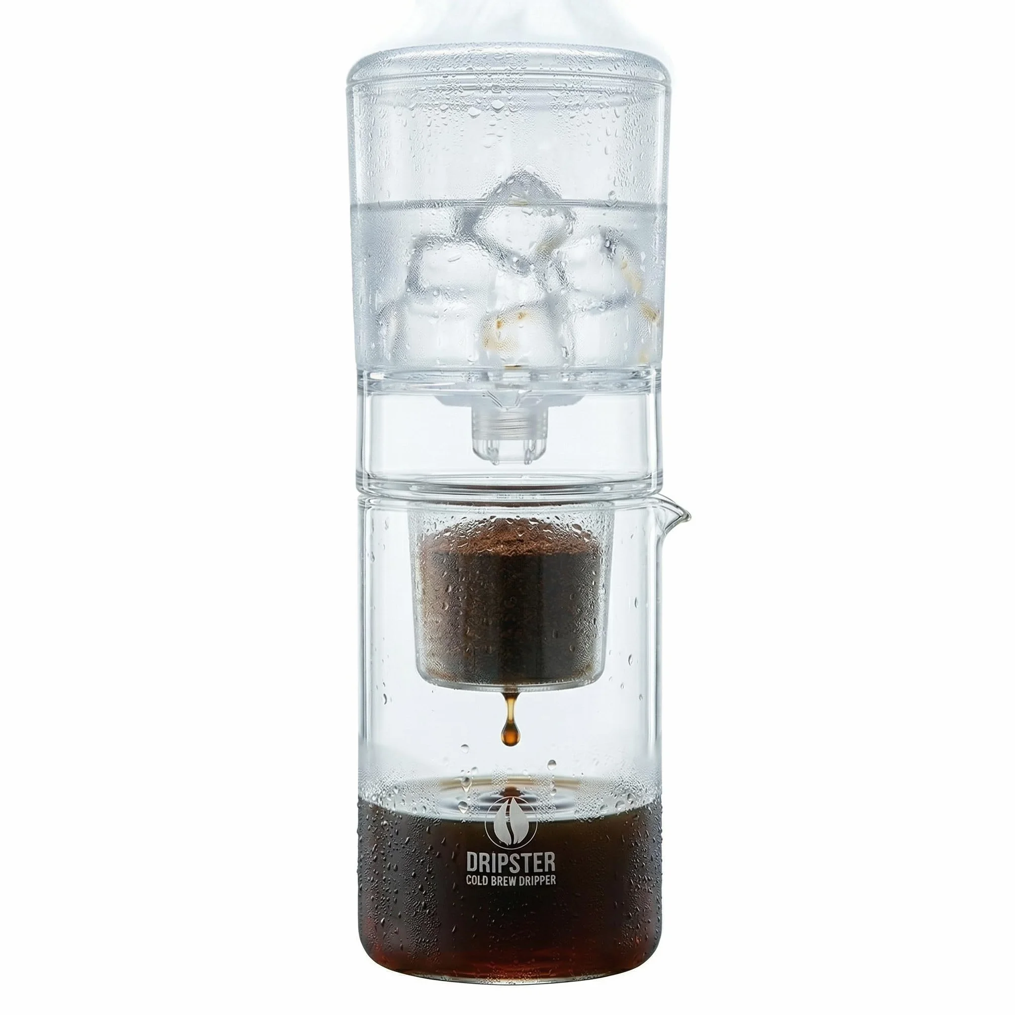 DRIPSTER 2 en 1 Cold Brew Dripper 4 tazas 600 ml cafetera de émbolo café té extracción en frío