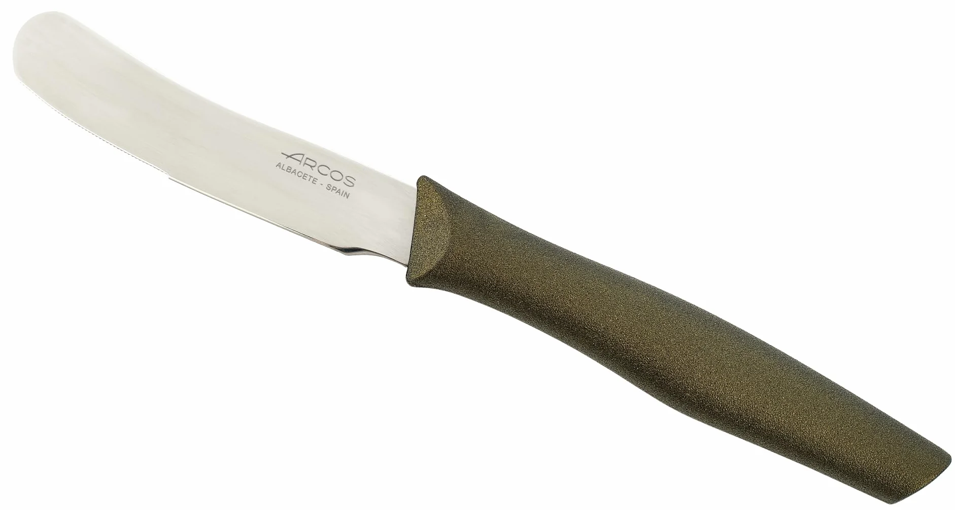 Arcos Nova - Cuchillo Mantequilla - Acero Inoxidable de 70 mm - Mango Polipropileno Oro metálico