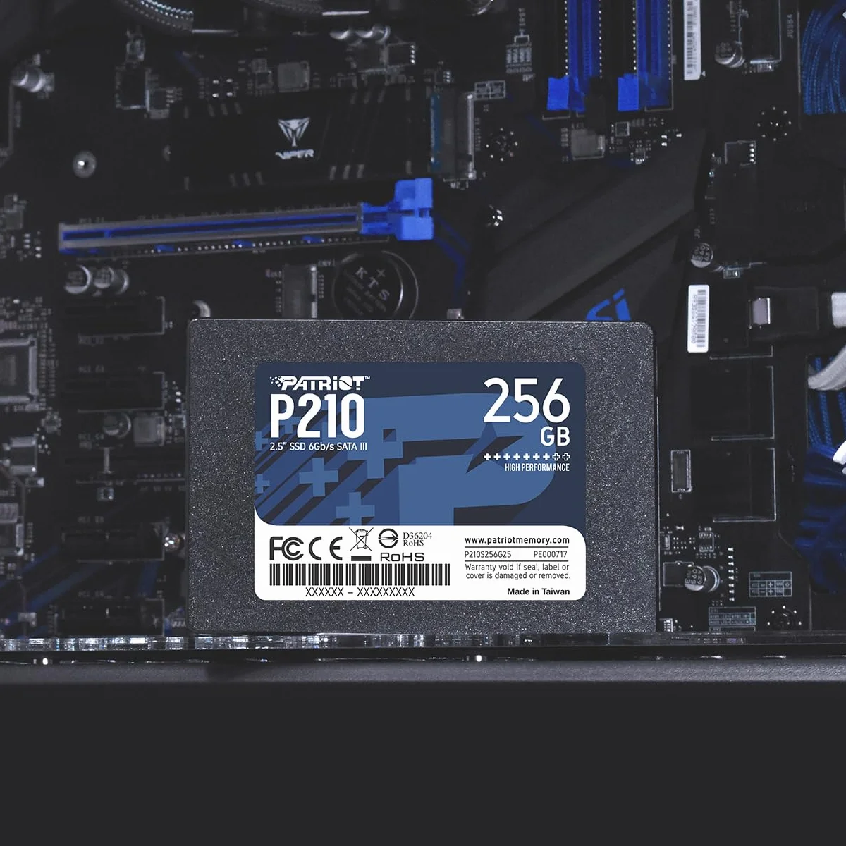 Patriot P210 SSD 256GB SATA III Disco Sólido Interno 2.5" - P210S256G25
