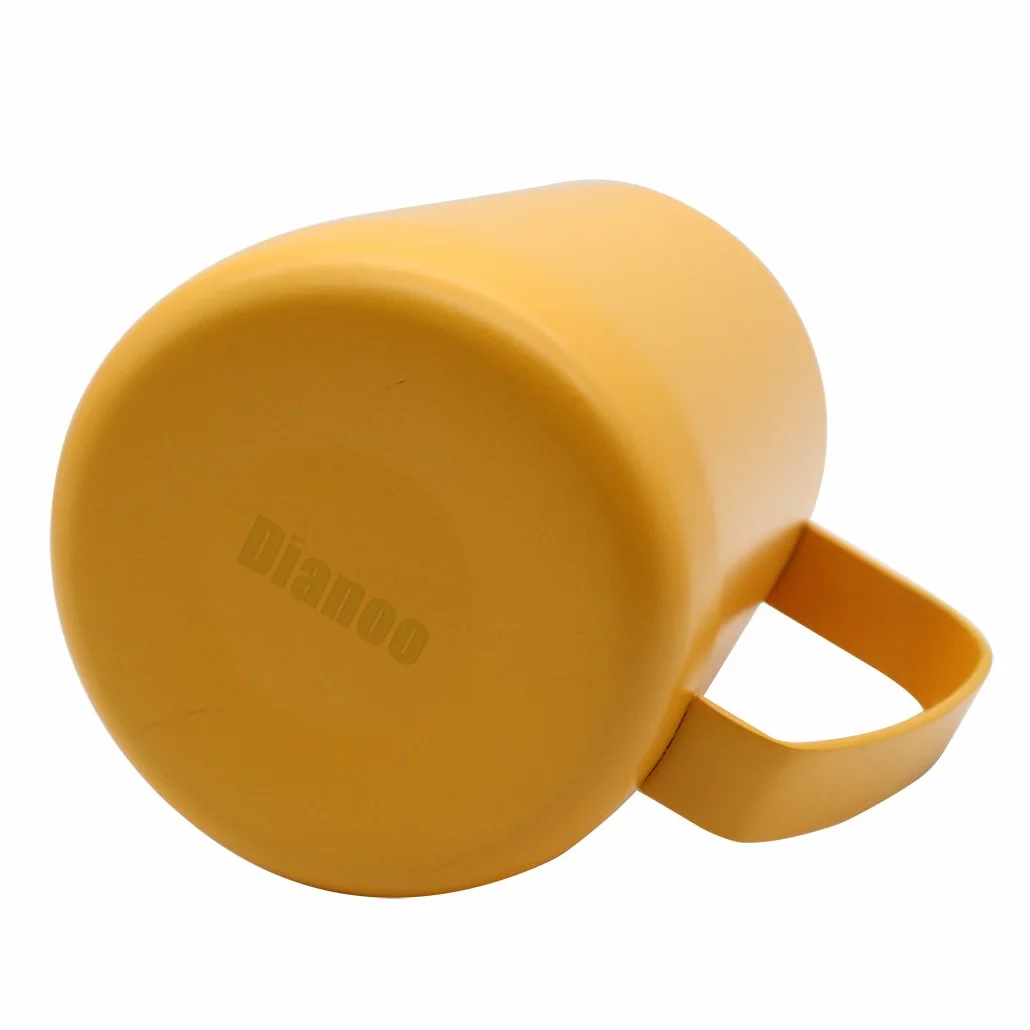 Jarra de acero inoxidable para espumar al vapor 600 ml amarillo