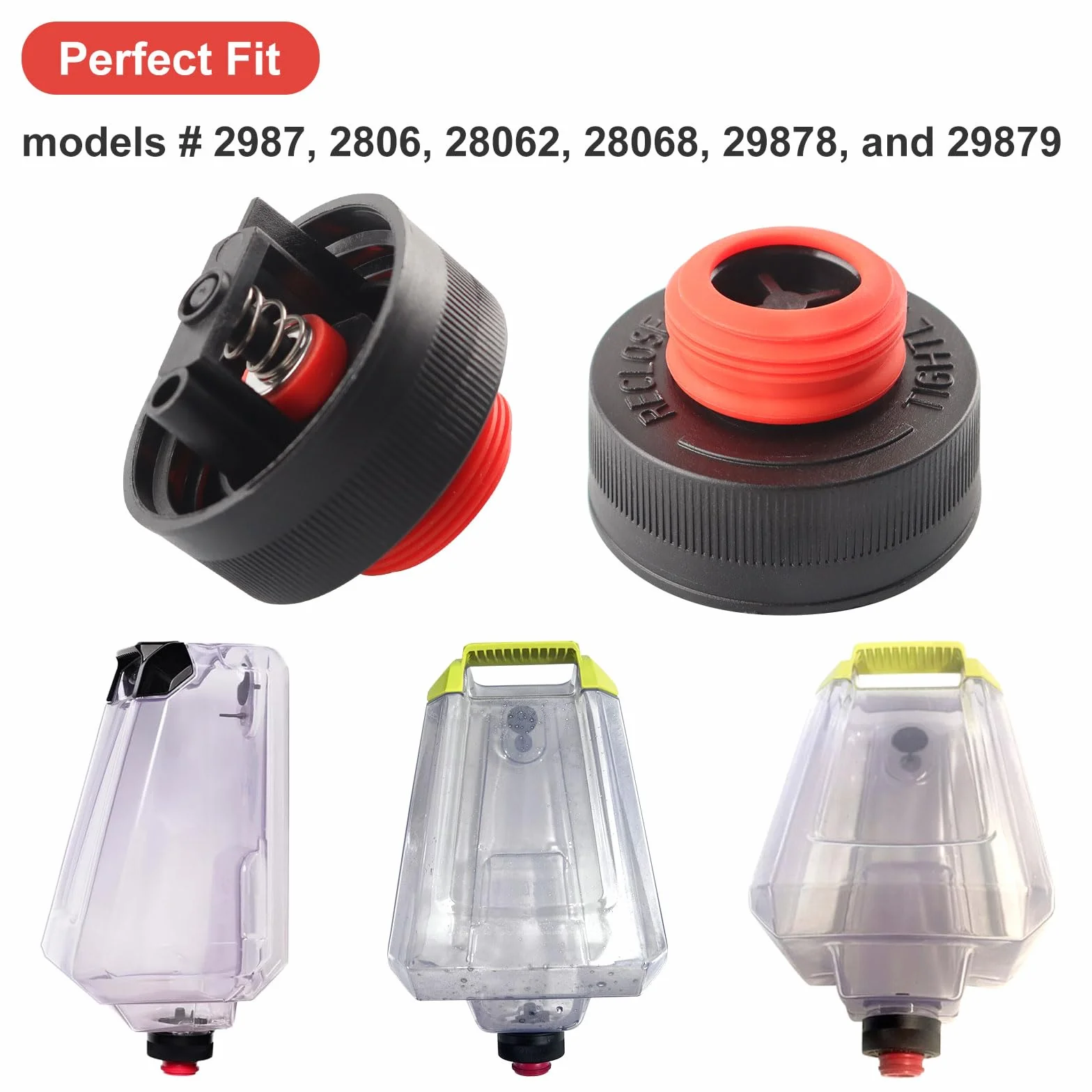 Bissell Tapa depósito agua limpia repuesto para limpiadores alfombras TurboClean PowerForce PowerBrush 2987 2806 28062 28068 29878 29879