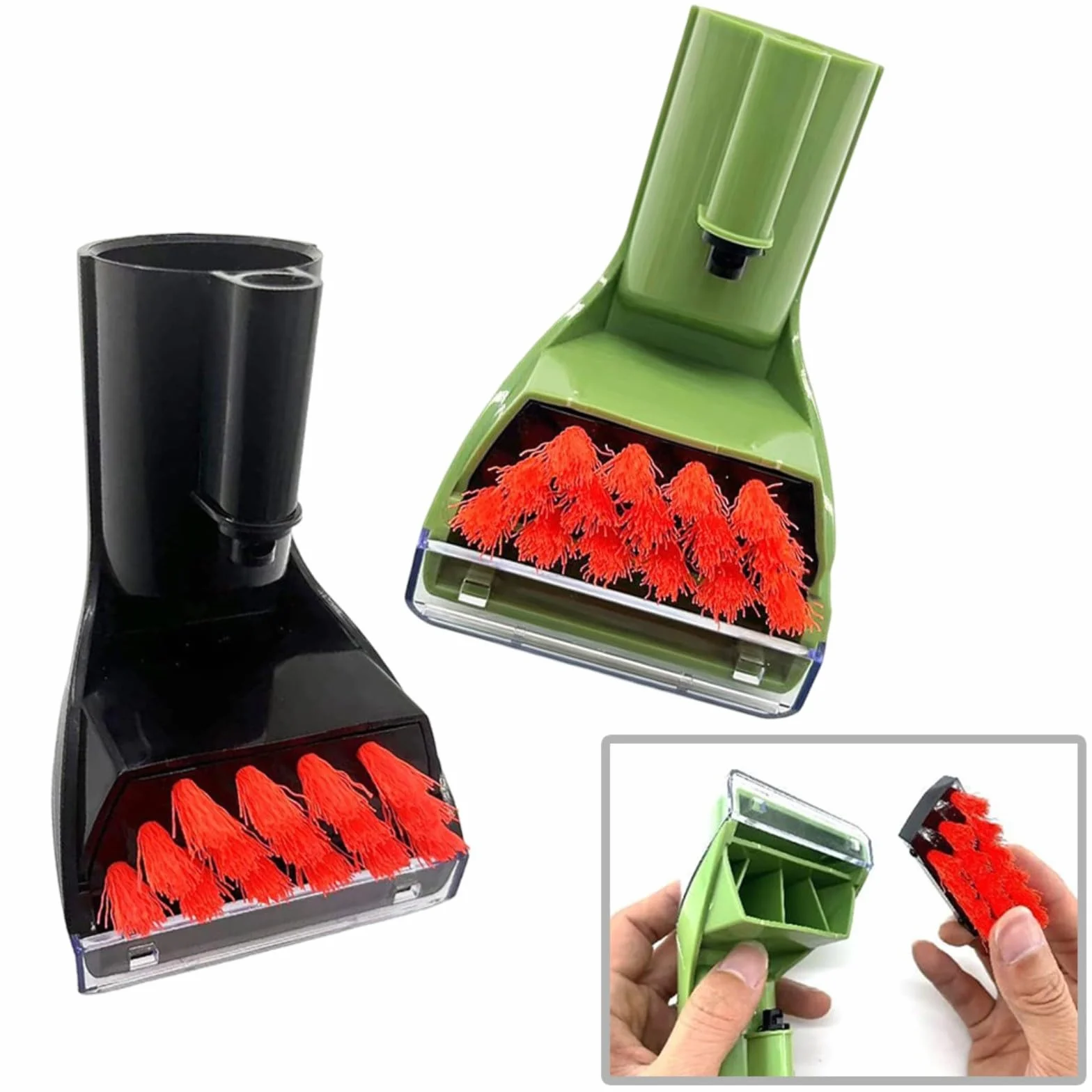 Cepillo de repuesto Bissell para Little Green ProHeat serie 1425, herramienta de tapicería para alfombras (negro)