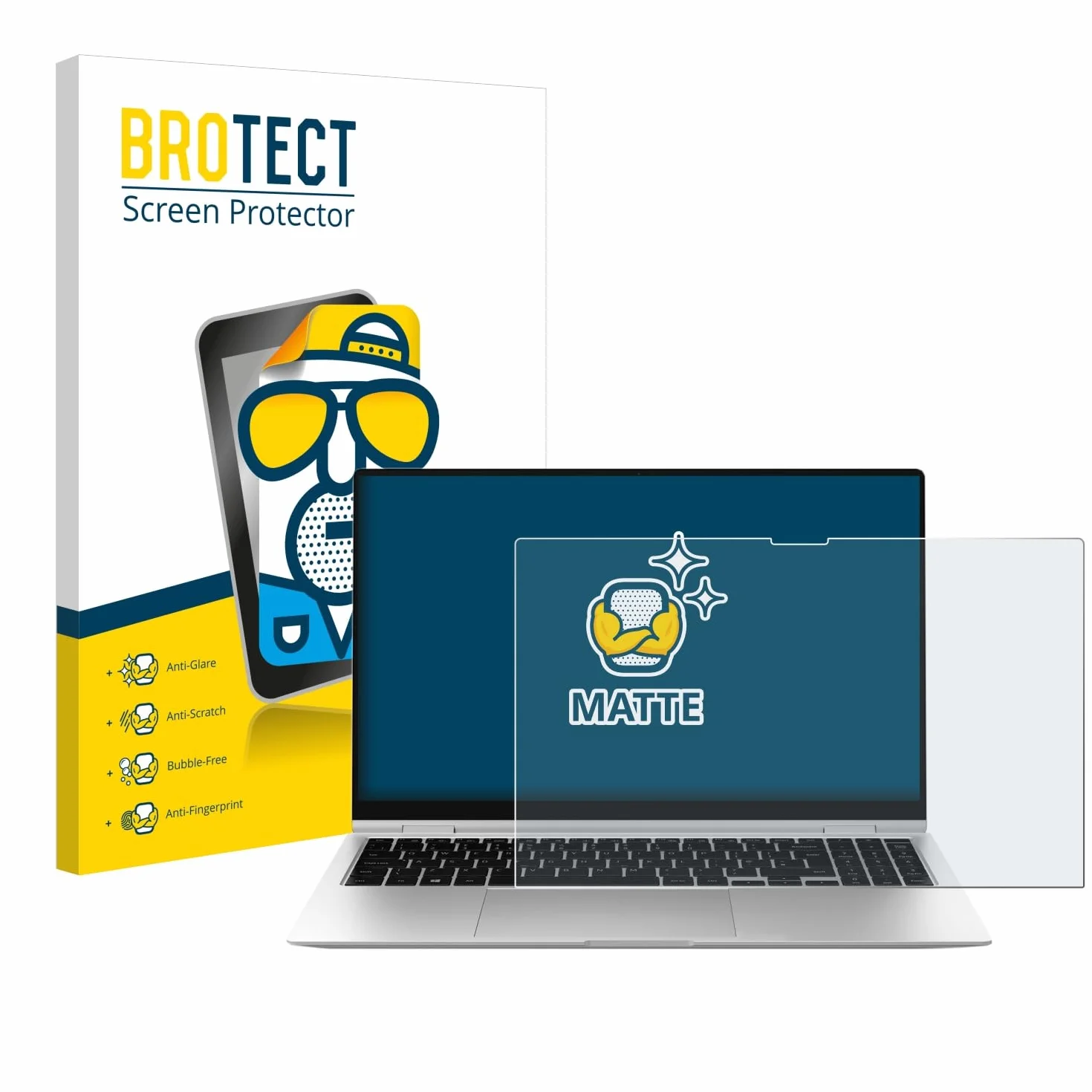 BROTECT Protector Pantalla Anti-Reflejos para Samsung Galaxy Book2 Pro 360 15.6" Película Mate Anti-Huellas