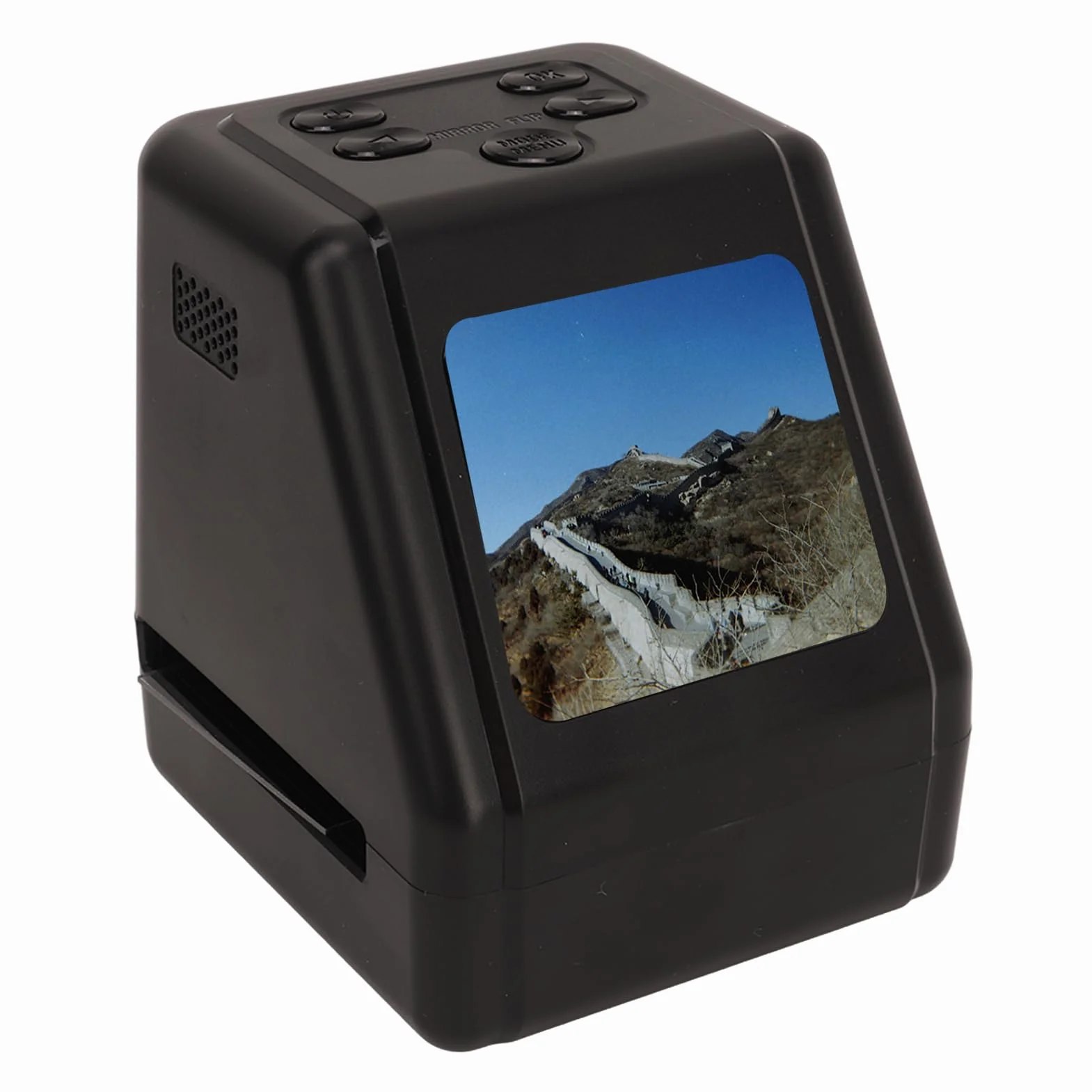 Escáner de Diapositivas de Película, Pantalla de 2 Pulgadas, Convierte 135, 126, 110, Diapositivas de 8mm a Escáner de Negativos de Fotos Digitales JPG de 22MP para Preservación