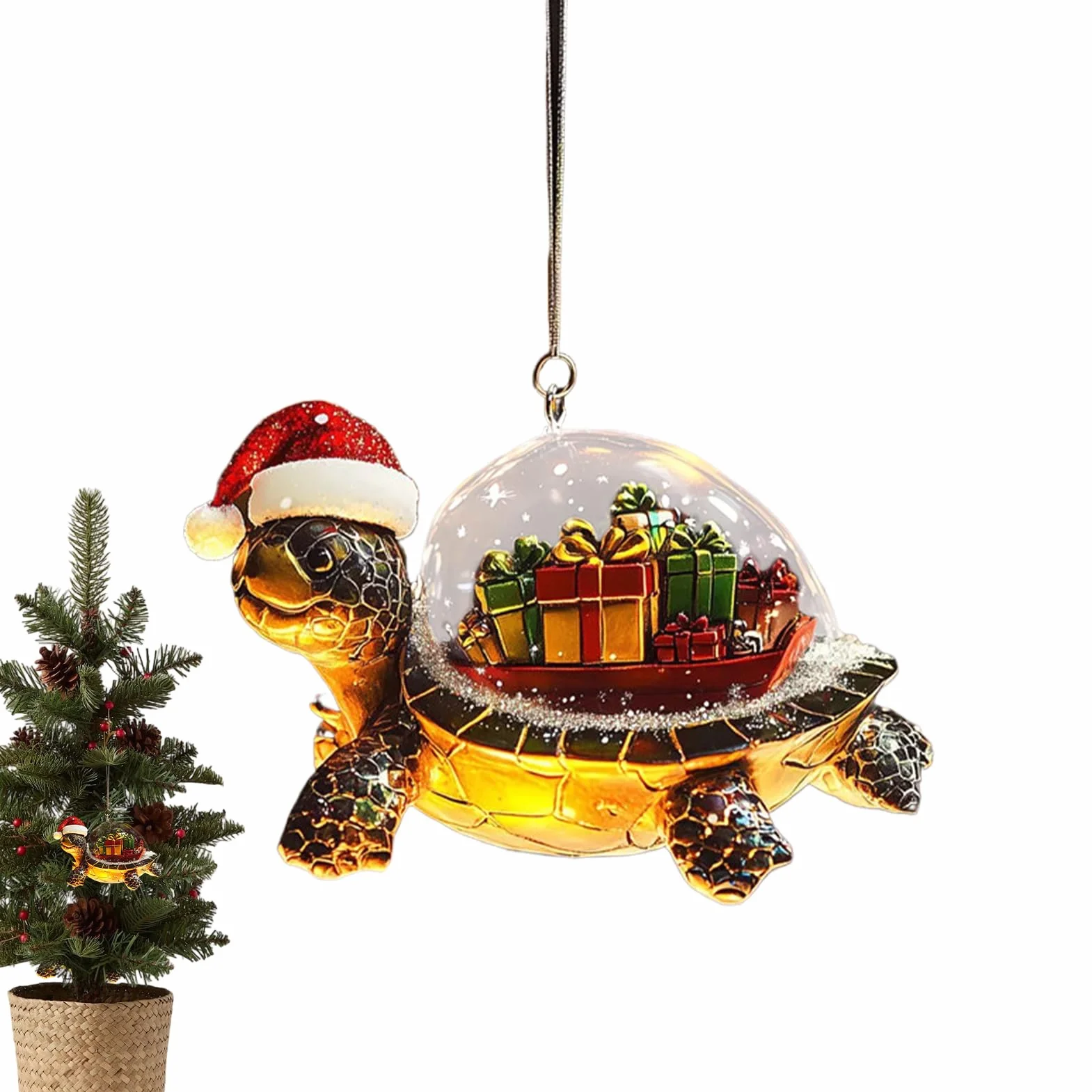Adornos de Tortuga Marina, acrílico 2D, decoración Costera para el hogar
