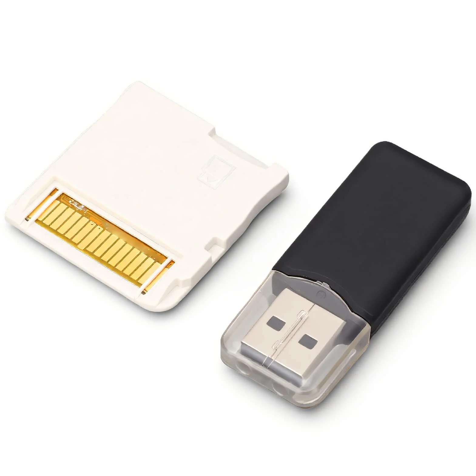 Tarjeta de Memoria para Videojuegos R4, Tarjeta Flash con Chip ASIC con Lector, Interfaz Personalizable para Consola de Juegos 2DS 3DS, Actualización 2025 (White)
