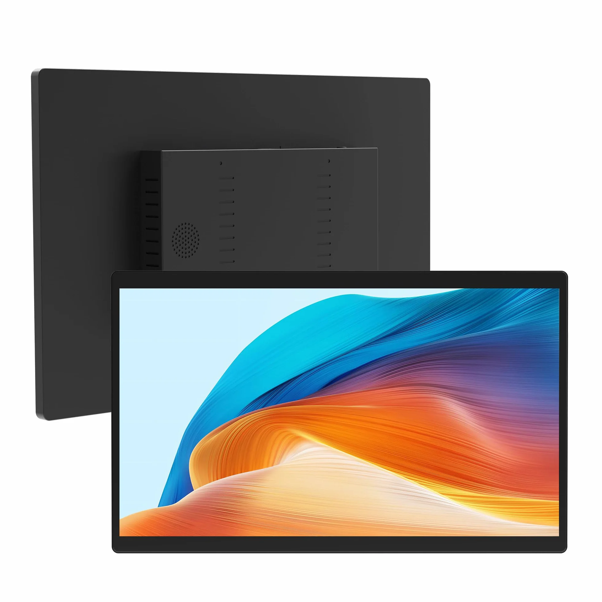 Panel PC Industrial 15.6" Panel Táctil Industrial, Fanless PC Pantalla Android 12 RK3399 4GB RAM 64GB ROM, Táctil Ordenador Todo en uno 1920x1080 IPS, 1xUSB3.0, 1xUSB2,0, Type-C, HDMI, LAN