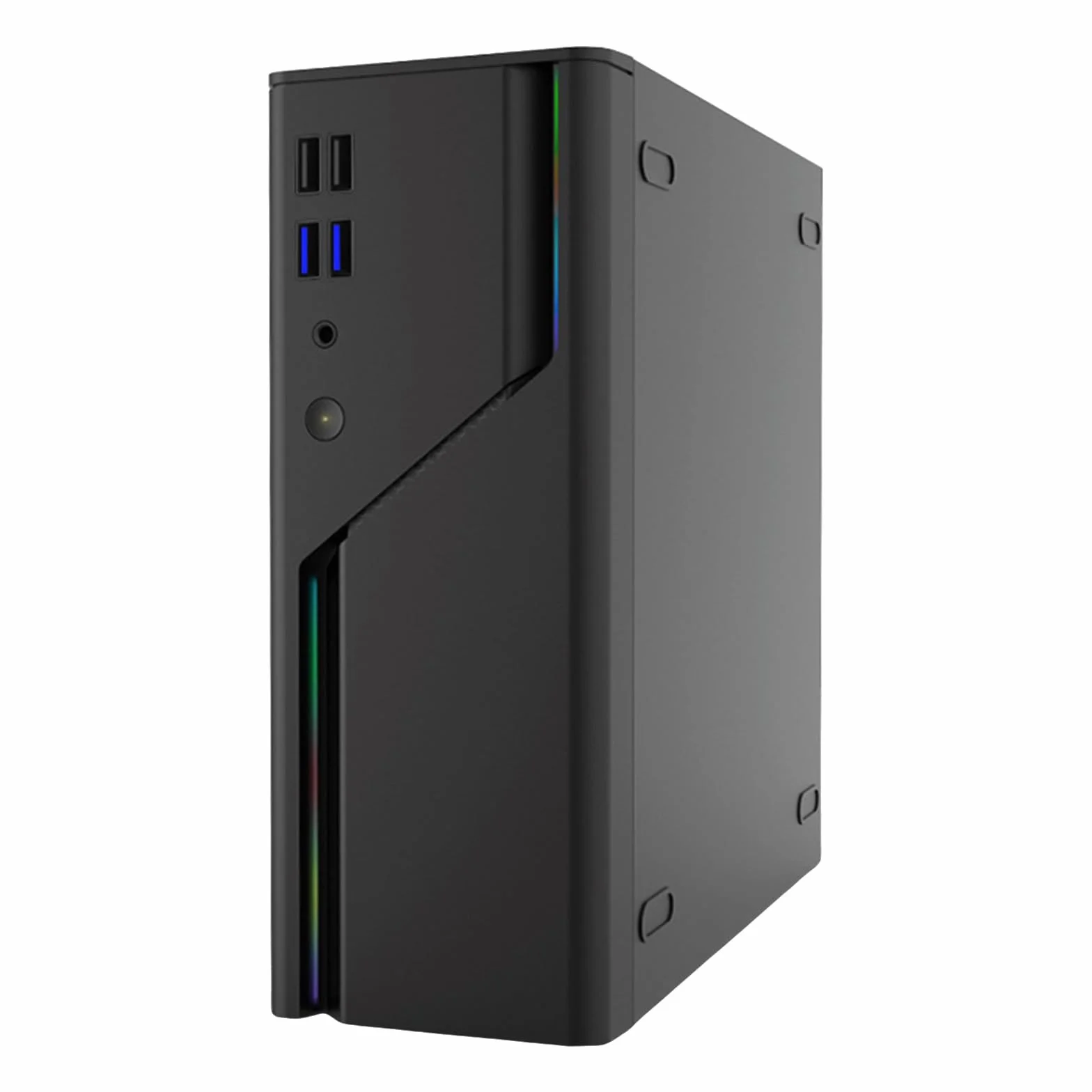 Caja de computadora de escritorio en miniatura de acero resistente, portátil, ajuste en mochilas, montaje vertical horizontal, ITX, carcasa vacía para computadora