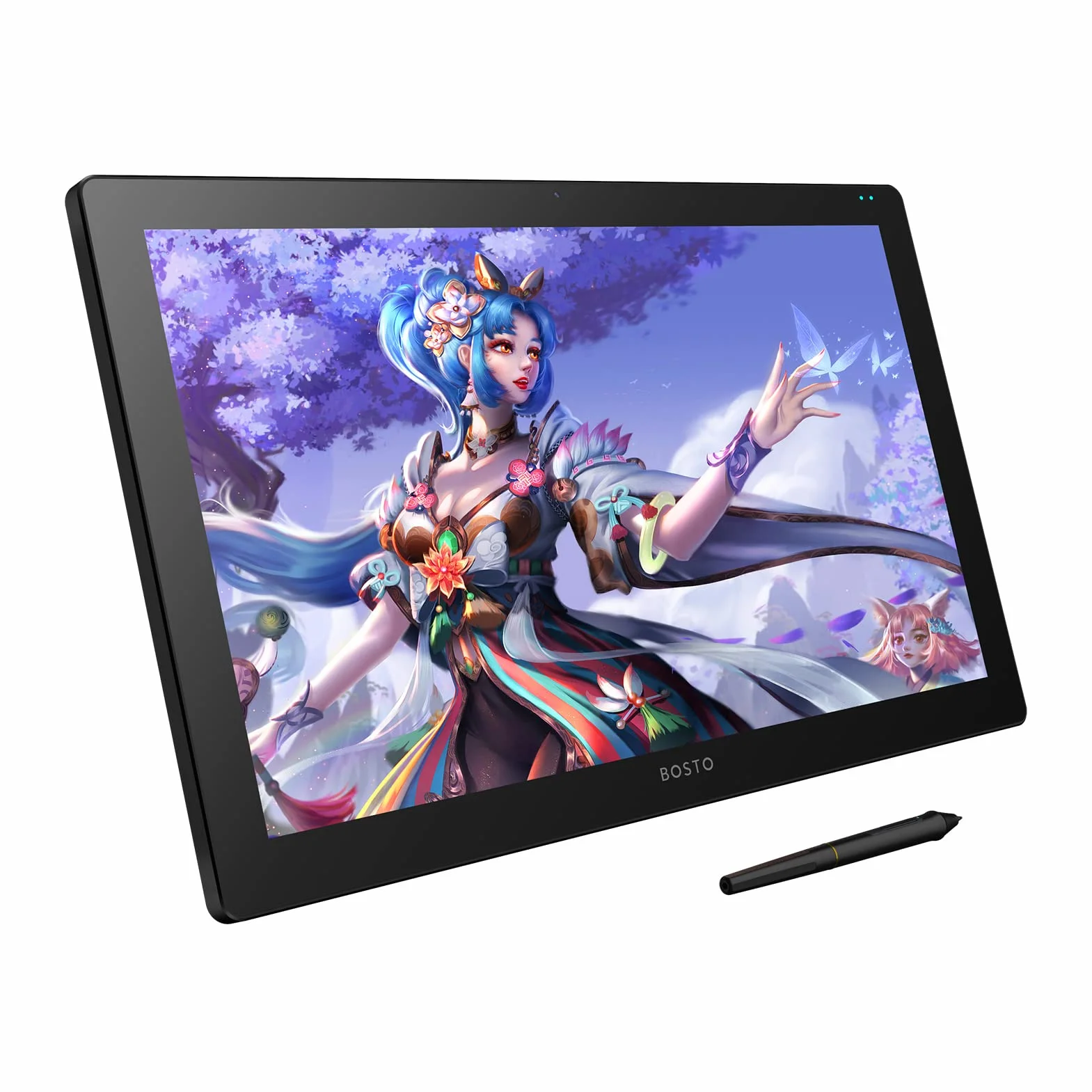 Irfora X7 Tableta de Dibujo H-IPS Pantalla LCD 21.5in Tableta gráfica de Dibujo con función de inclinación 120% sRGB Bloc de Dibujo de Arte Digital 8192 Presión 8 Teclas de Acceso Directo