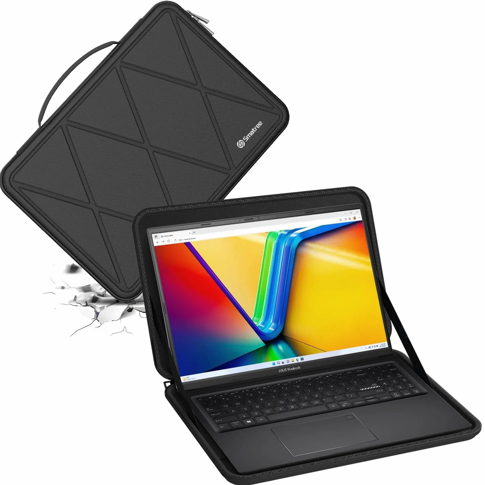 Smatree Hard Funda rígida para portátil de EVA Compatible con 14 Pulgadas ASUS Zenbook A14 UX3407 Copilot+PC,14 Pulgadas Zenbook S 14 UX5406,13,3 Pulgadas Zenbook-Flip-13 OLED UX363 Funda (X8026T)