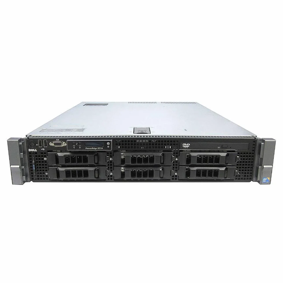 DELL PowerEdge R710 6x LFF 2x Intel Xeon 6Core Processor L5640, 128 GB DDR3ECC Reg, HDD 2x2 TB SAS 3,5 , Rack 2U, 2 x LAN1000, Perc6i Raid Controller, Windows Server 2019 (Reacondicionado Certificado)