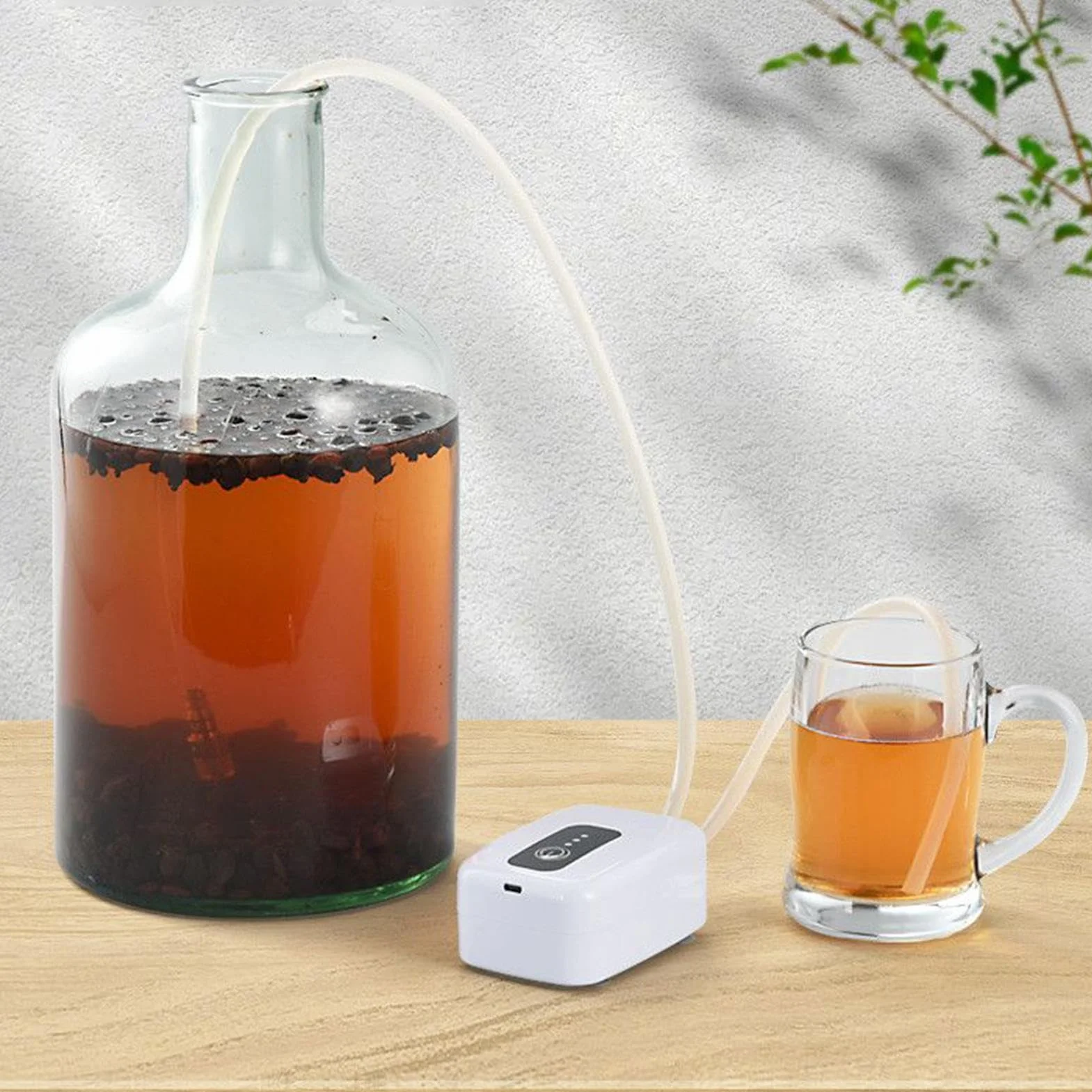 Bomba De Transferencia De Vino Alimenticio Impermeable Autocebante Kit para Elaboración Casera