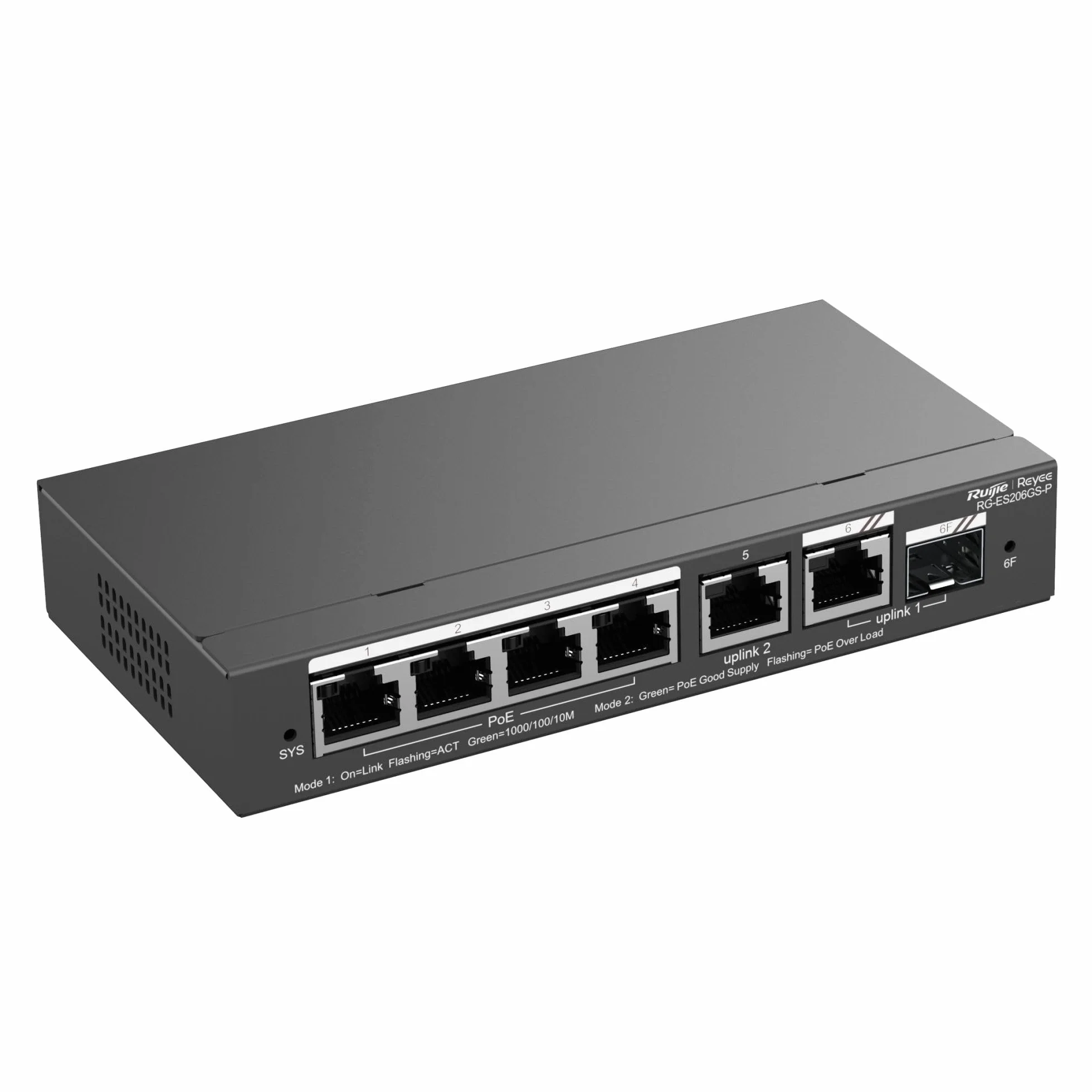 Ruijie Reyee 6-Port Smart Gigabit PoE Switch RG-ES206GS-P