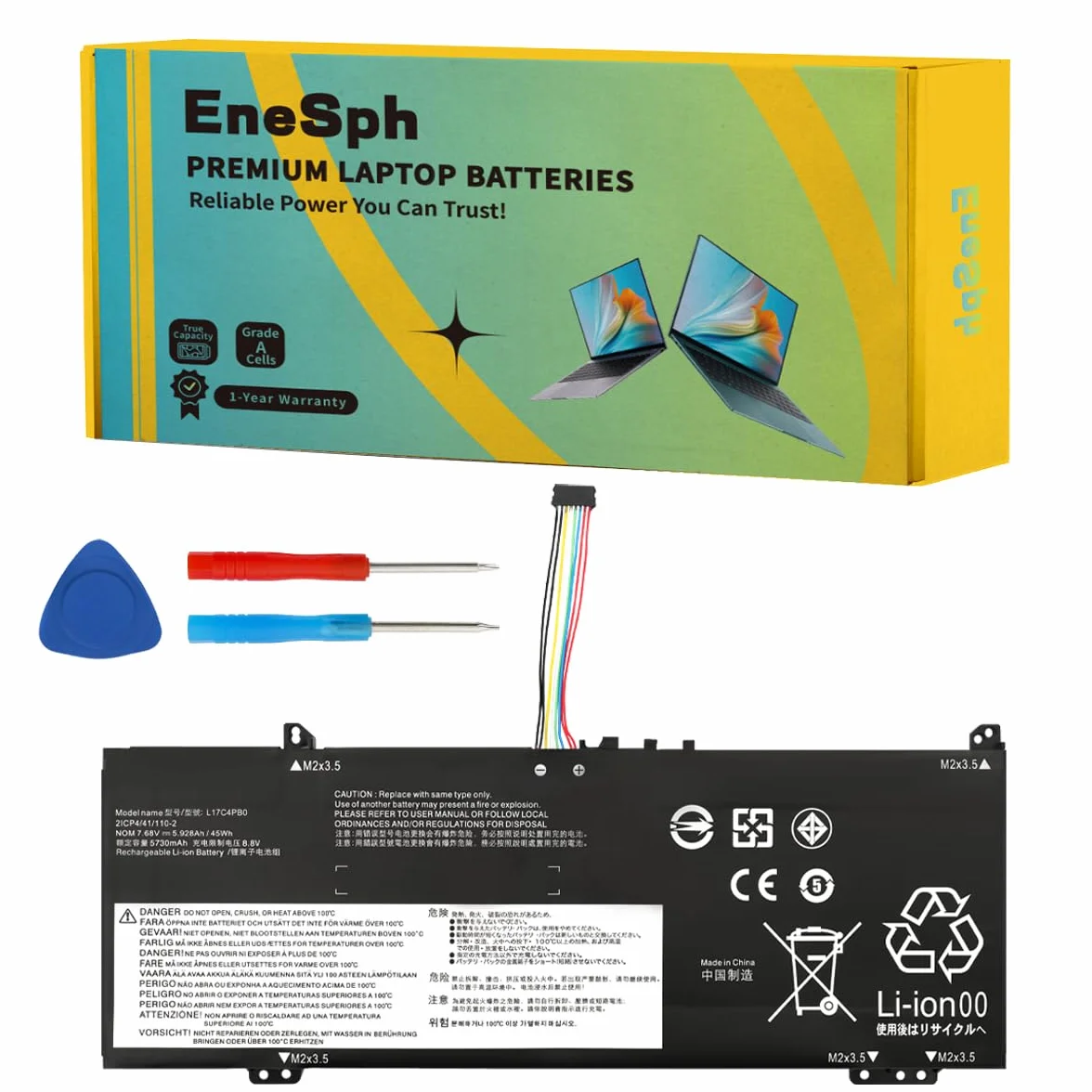 L17C4PB0 Laptop-Batería para Lenovo Yoga 530-14IKB 530-14ARR IdeaPad 530S-14ARR 530S-14IKB 530S-15IKB Flex 6-14ARR 6-14IKB XiaoXin Air 14IKBR 14IWL 14ARR 15IKBR 15ARR 15IWL L17C4PB2 L17M4PB0
