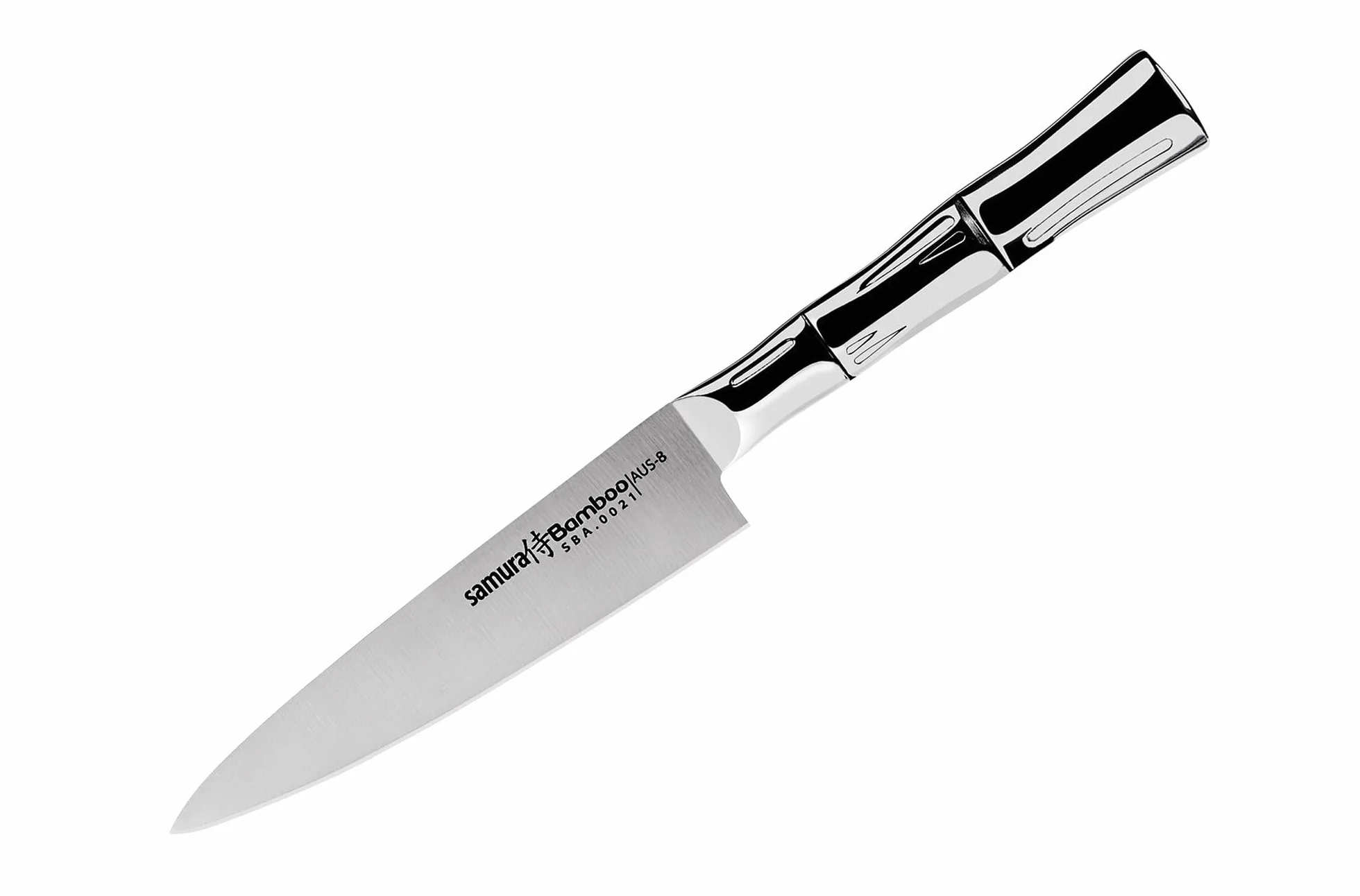 Samura Bamboo Cuchillo profesional japonés de cocina 5.0 125 mm 59 HRC