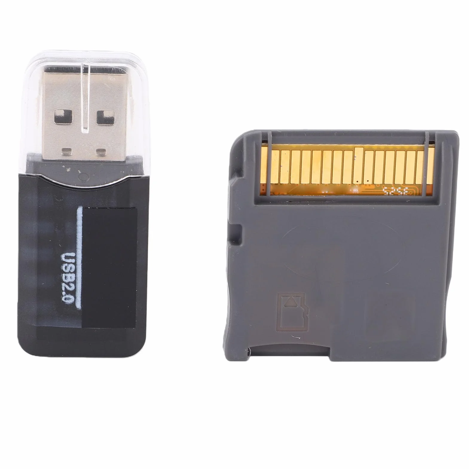 Cartucho R4 SDHC Gold Pro 2026 Dual Core Compatible con 2DS 3DS LL MD GB GBC FC PCE, con Adaptador de Tarjeta, Plug and Play (Grey)