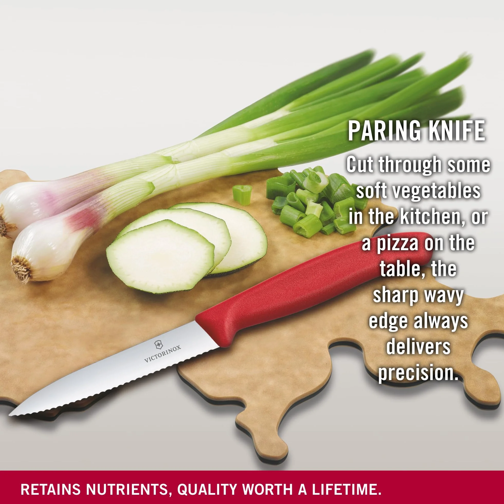 Victorinox Cuchillo Acero Inoxidable Rojo Mediano 6.7731