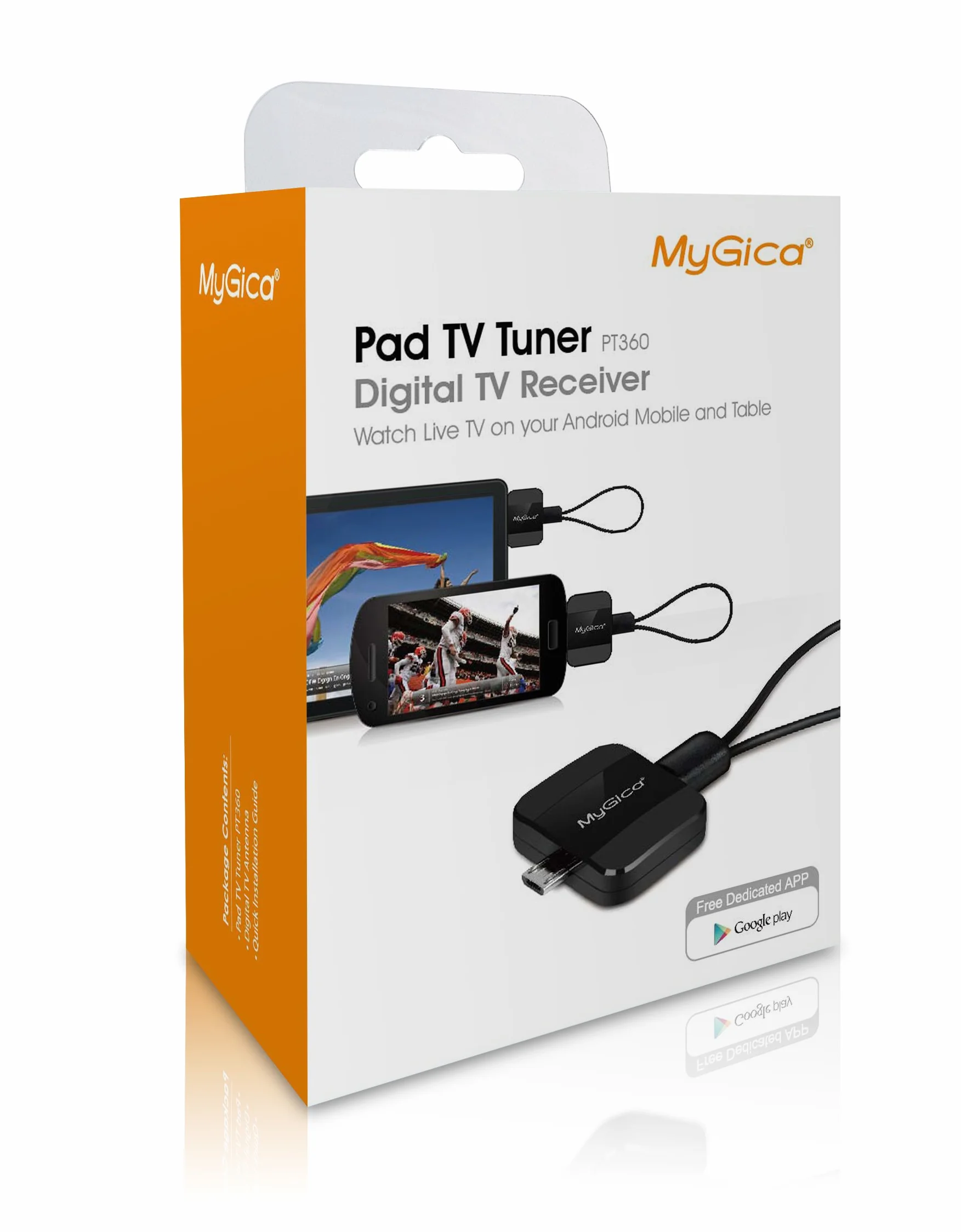MyGica Pt362 Dvb-t2 Android TV sintonizador Pad TV Recibir Type-C USB Dvb-t para Android Teléfono Tablet Pc