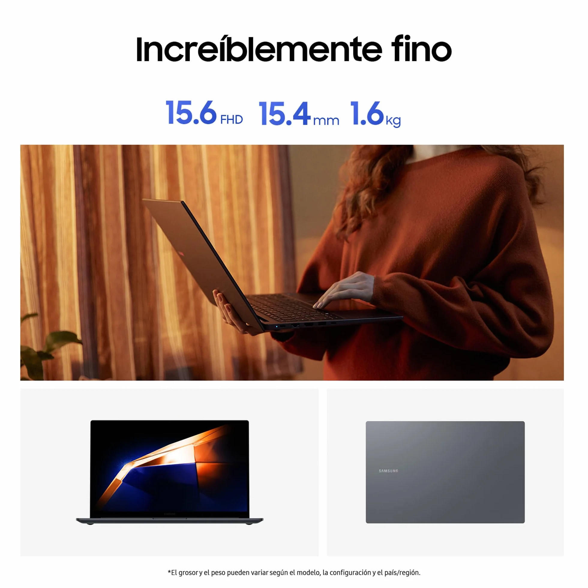 Samsung Galaxy Book4, Ordenador Portátil Ultrafino 15.6" Full HD LED, Intel Core i7 13th Gen i7-1355U, 16GB RAM, 512GB SSD, Intel Iris Xe Graphics, Windows 11 Home, Gris, Teclado QWERTY Español