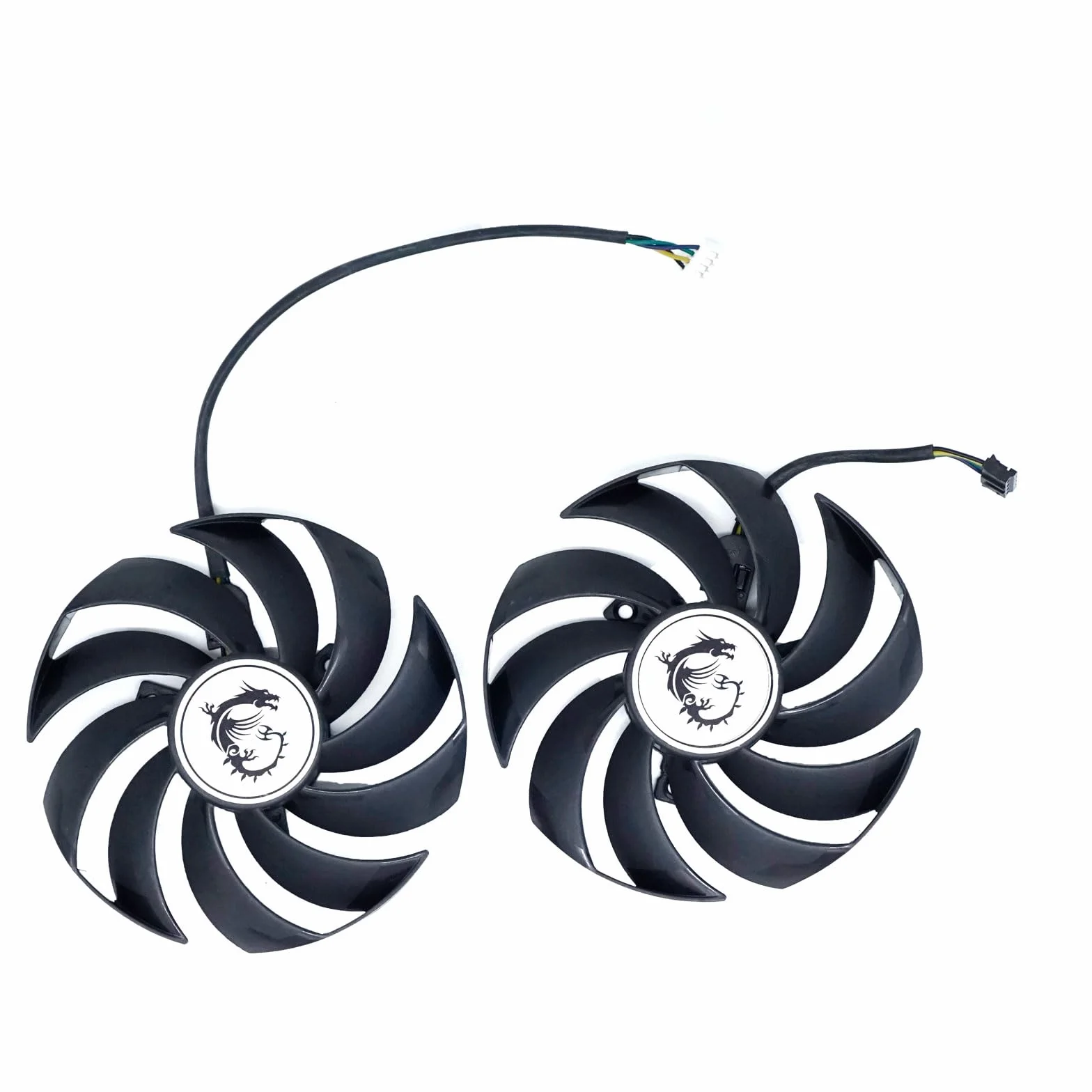 Replacement Graphics Card Cooler Fan Compatible con MSI GeForce RTX 3060 Ti Gaming X 8G LHR, 3060 GAMING/X, 3050 GAMING/X, PLD10010B12HH, 2 bolas, 95 mm