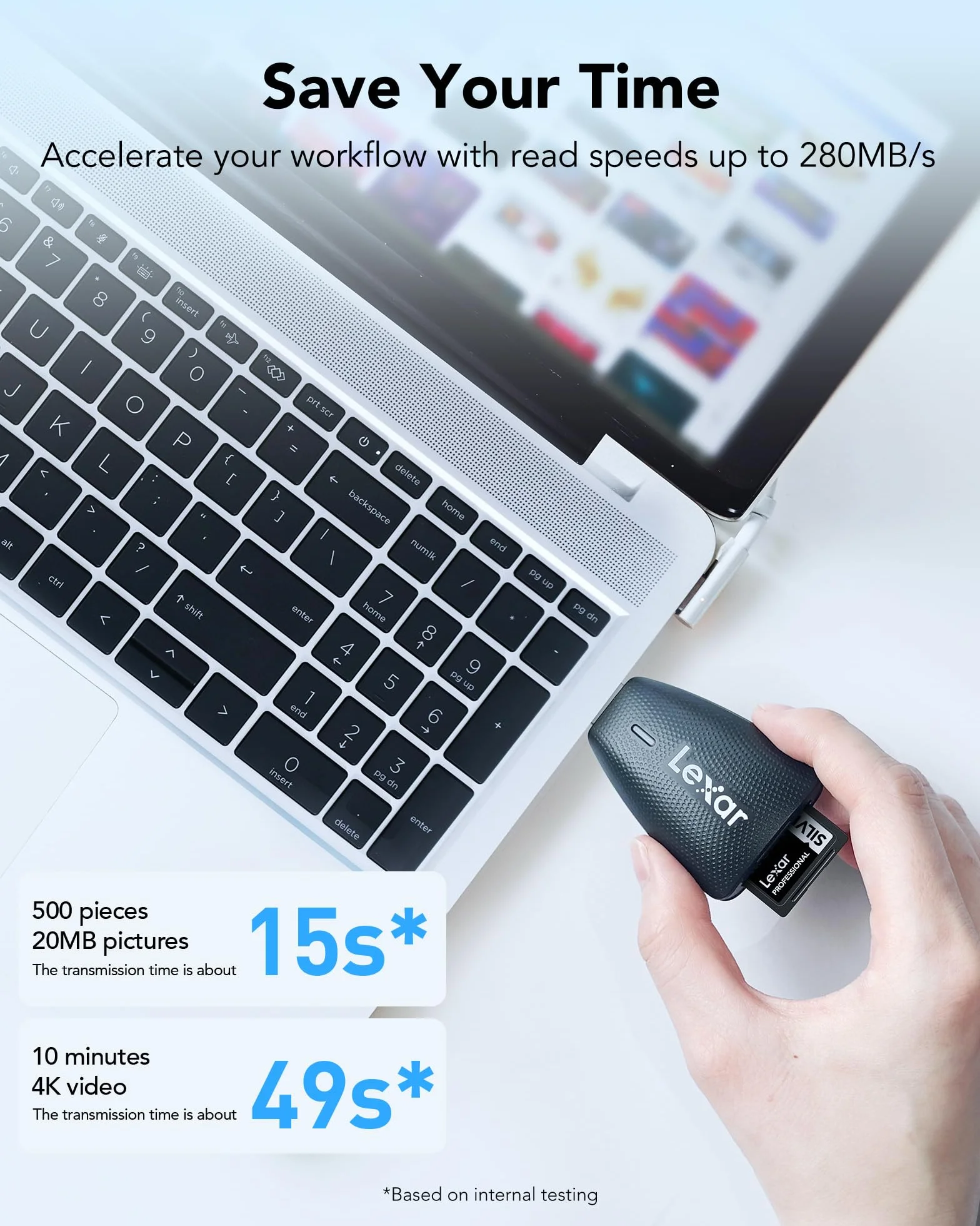 Lexar SILVER PRO Tarjeta SD de 128GB, tarjeta de memoria SD UHS-II, V60, U3, C10, lectura de hasta 280MB/s, escritura de 120MB/s, tarjeta SDXC para DSLR/cámara/fotógrafo/videógrafo (LSDSIPR128G-BNNAA)