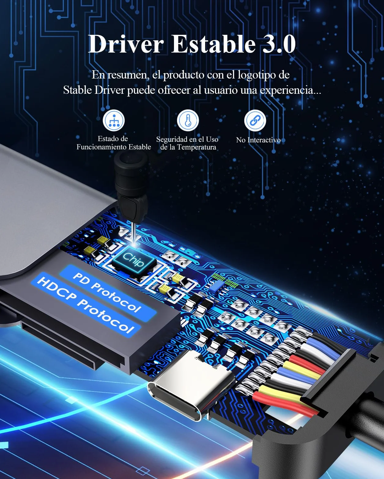 LENTION Hub USB C HDMI 4K@60Hz, PD 100W, USB 3.0 & 2.0 | Lector de Tarjetas SD/TF, Adaptador USB C 7 en 1 para MacBook Pro/Air, Nuevo iPad Pro, Surface y Más (Gris)