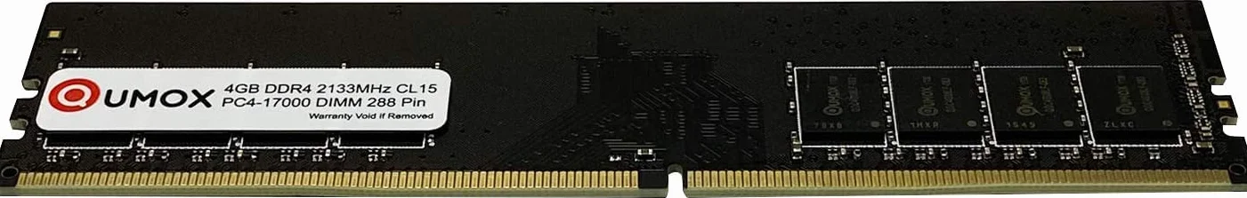 Qumox 4GB DDR4 2133MHz PC4-17000 CL15 Memoria RAM para PC de Escritorio (288 Pin DIMM, Non-ECC, Unbuffered)