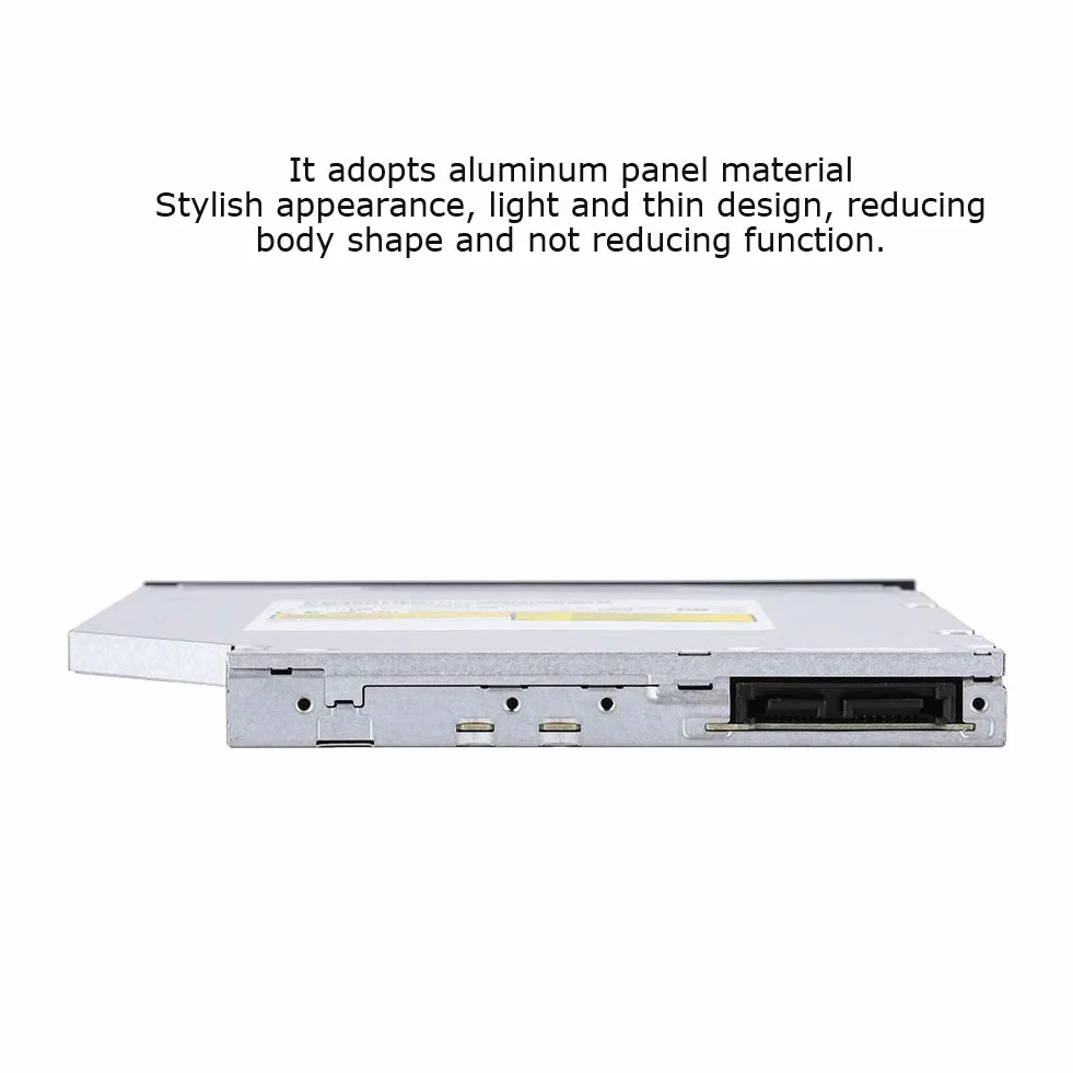 Unidad óptica interna, unidad de DVD para computadora portátil, grabadora de DVD-RW CD DVD RW Rom Burner, reemplazo de la computadora portátil Carga de la bandeja de PC delgada, dispositivo de unidad