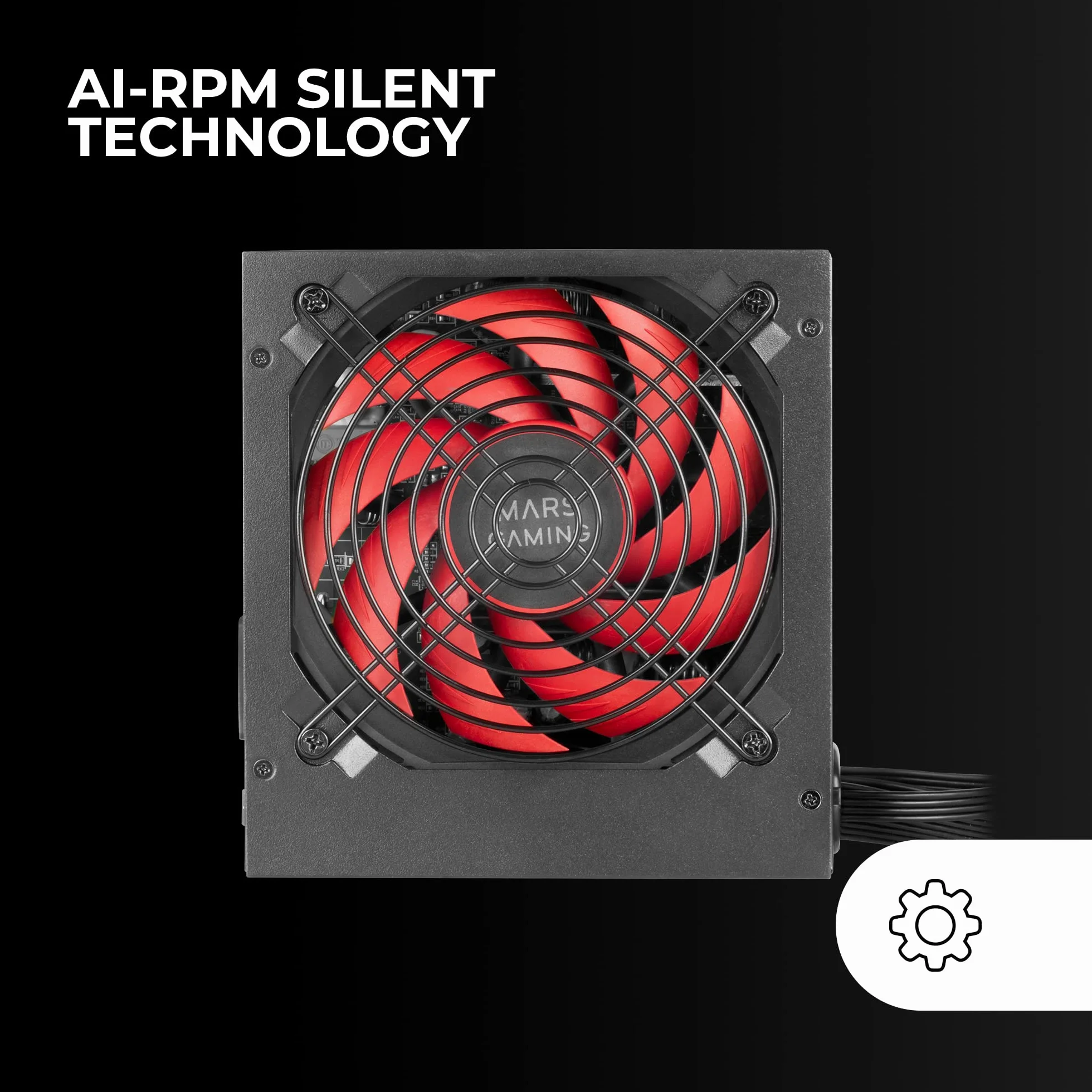 Mars Gaming MPIII650, Fuente Alimentación ATX 650W, 5 Años de Garantía, 85% Eficiencia, Sistema Digital APFC, Ventilador FDB 120mm AI-RPM, Tecnologías DC-DC y SMD, Cables Planos Extralargos, Negro