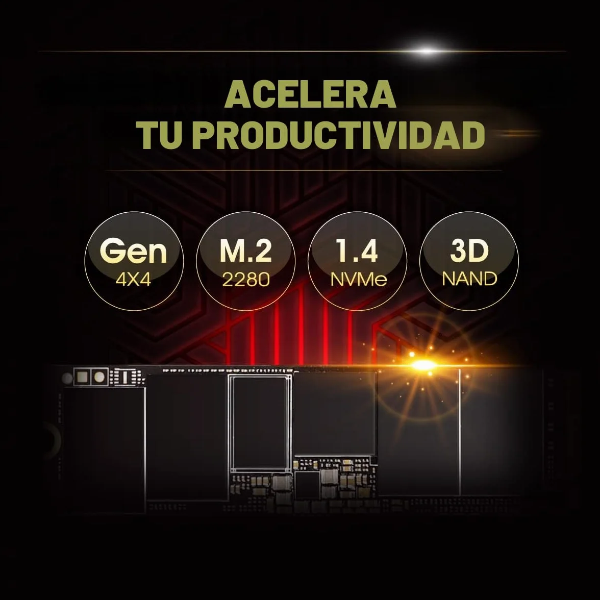 Silicon Power 1TB UD90 NVMe 4.0 Gen4 PCIe M.2 SSD R/W up to 5,000/4,800 MB/s (SP01KGBP44UD9005)