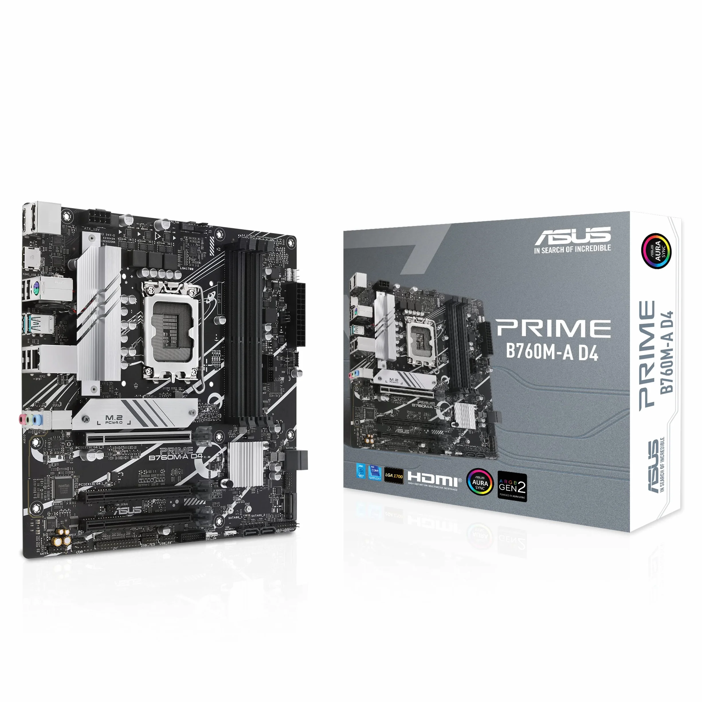 Scheda Madre - Asus - Prime B760M-A D4-Csm - Lga 1700 - Ddr4 - 128 Gb Max