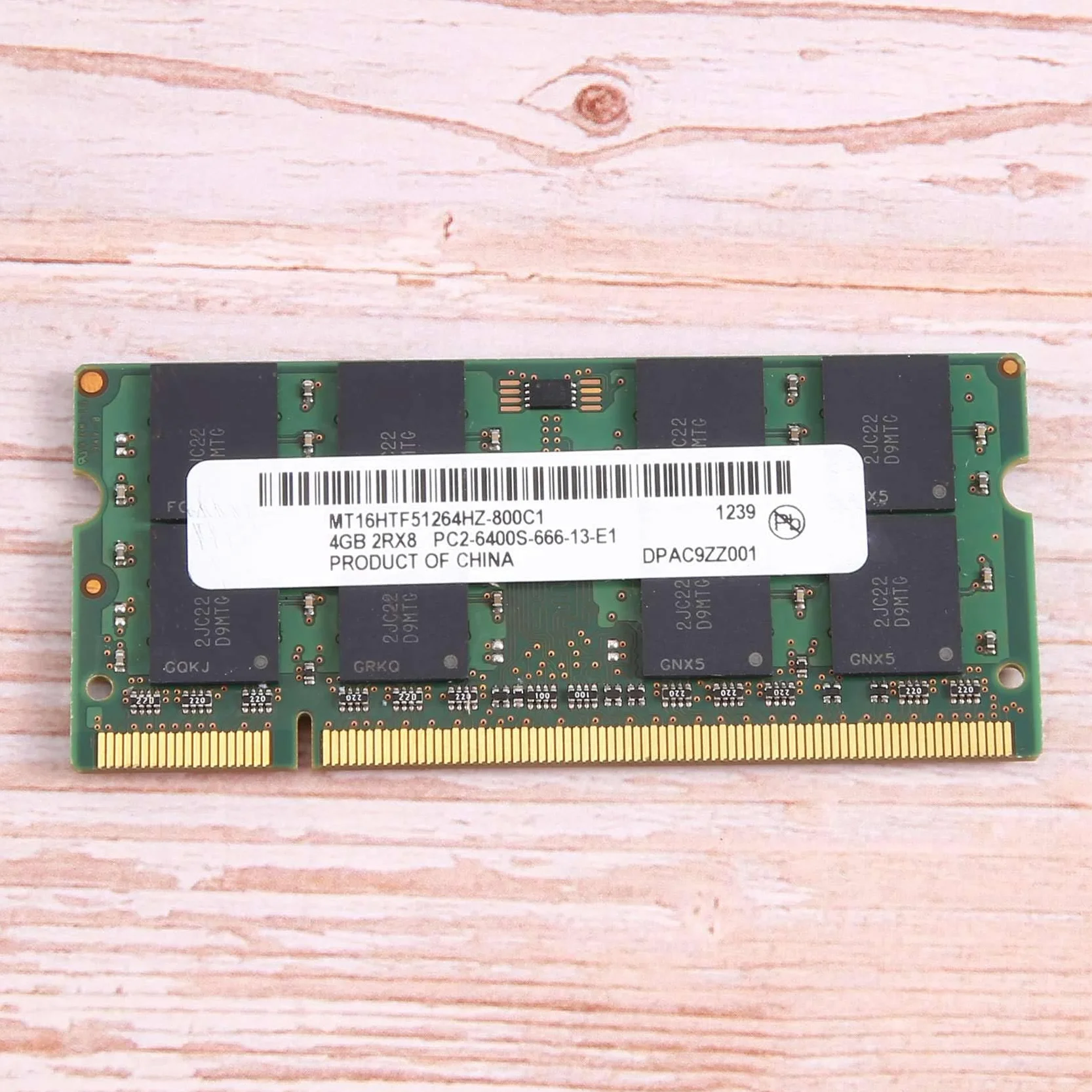 Memoria SODIMM para ordenador portátil MT DDR2, 4 GB, 800 MHz, PC2, 6400S, 16 chips 2RX8, 1,8 V, 200 , SODIMM, para ordenador portátil, fácil de instalar